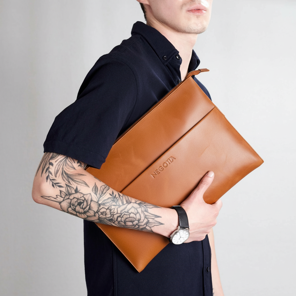Alpha | Laptop Folio 15,6'' Cognac
