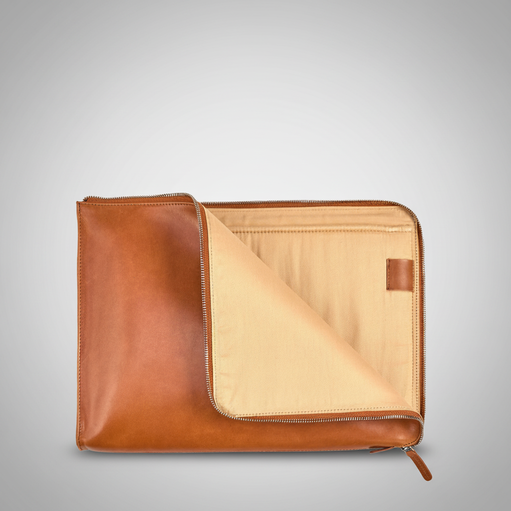 Alpha | Document & Laptop folio 15,6'' Cognac