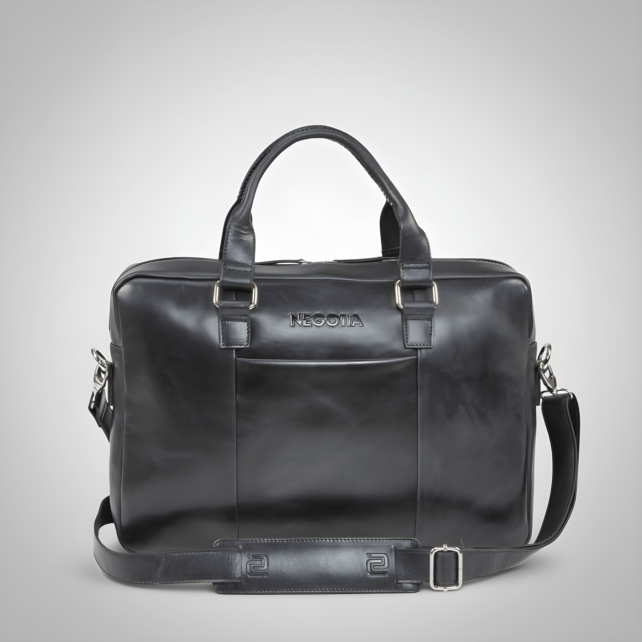 Alpha Apex | Laptoptas 15,6" Zwart - NEGOTIA Leather