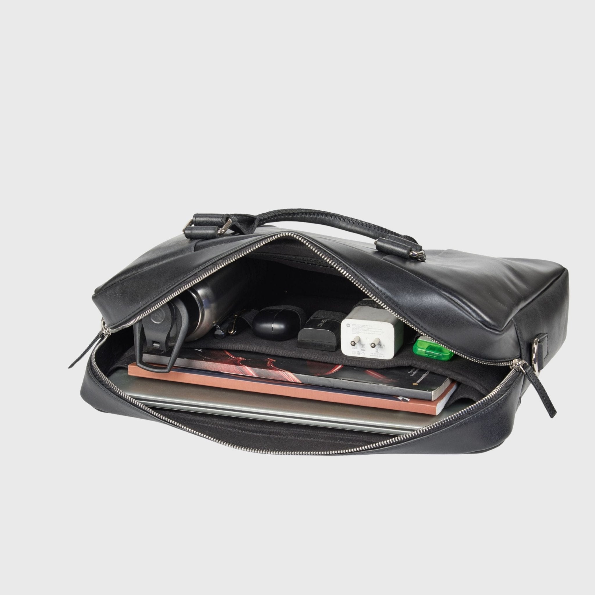 Alpha Apex | Laptoptas 15,6" Zwart - NEGOTIA Leather