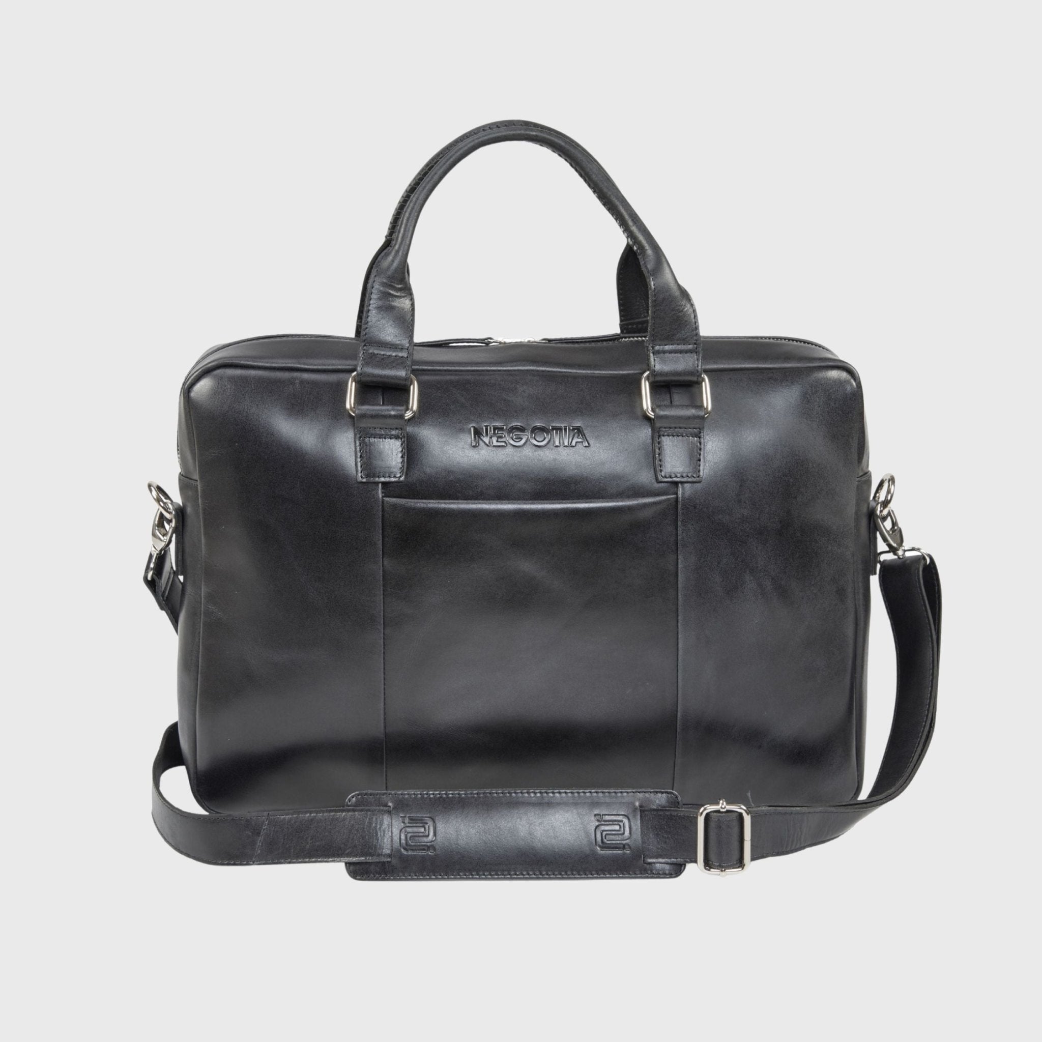 Alpha Apex | Laptoptas 15,6" Zwart - NEGOTIA Leather