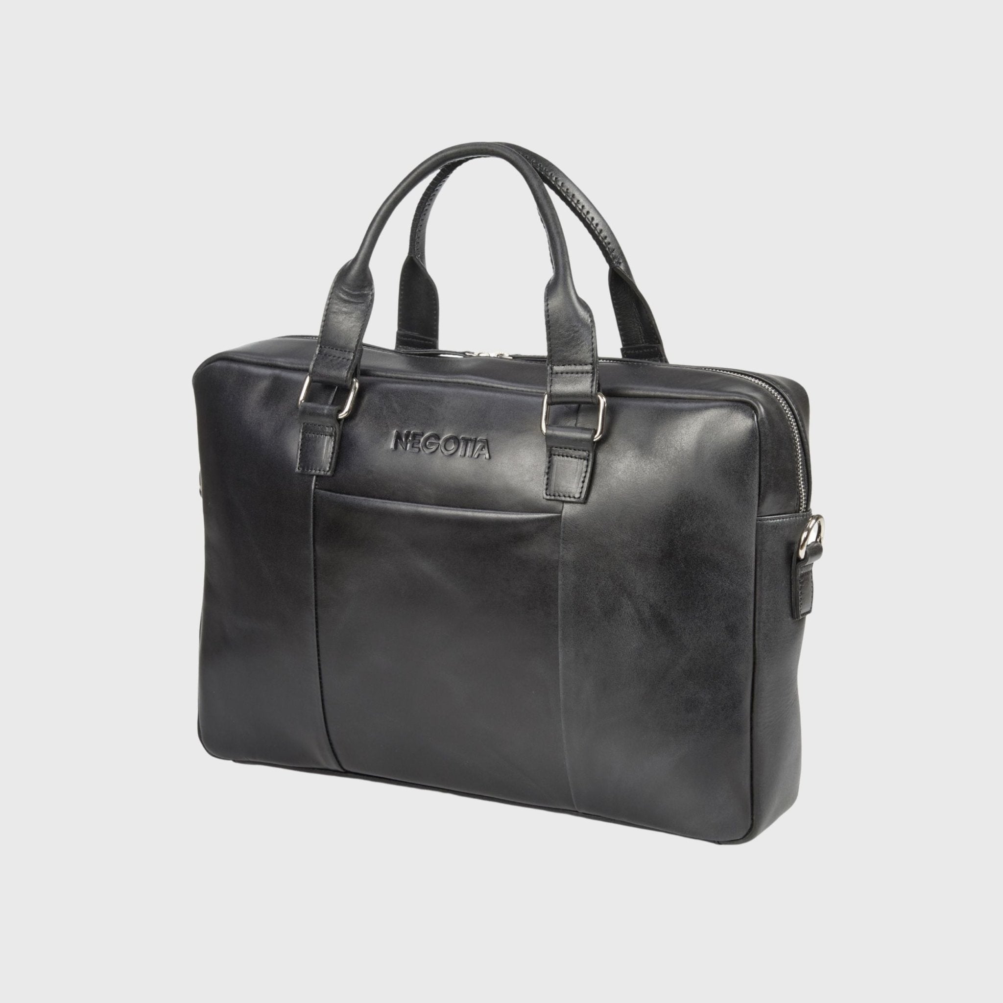 Alpha Apex | Laptoptas 15,6" Zwart - NEGOTIA Leather