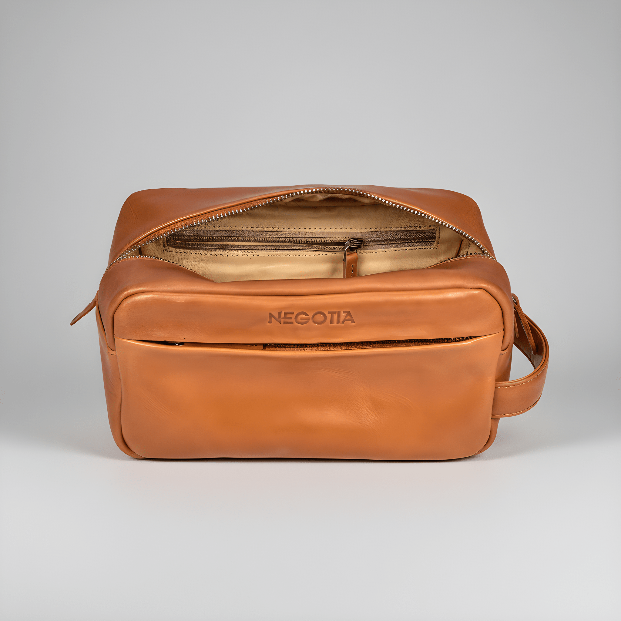 Alpha Apex | Toilettas Bruin - NEGOTIA Leather