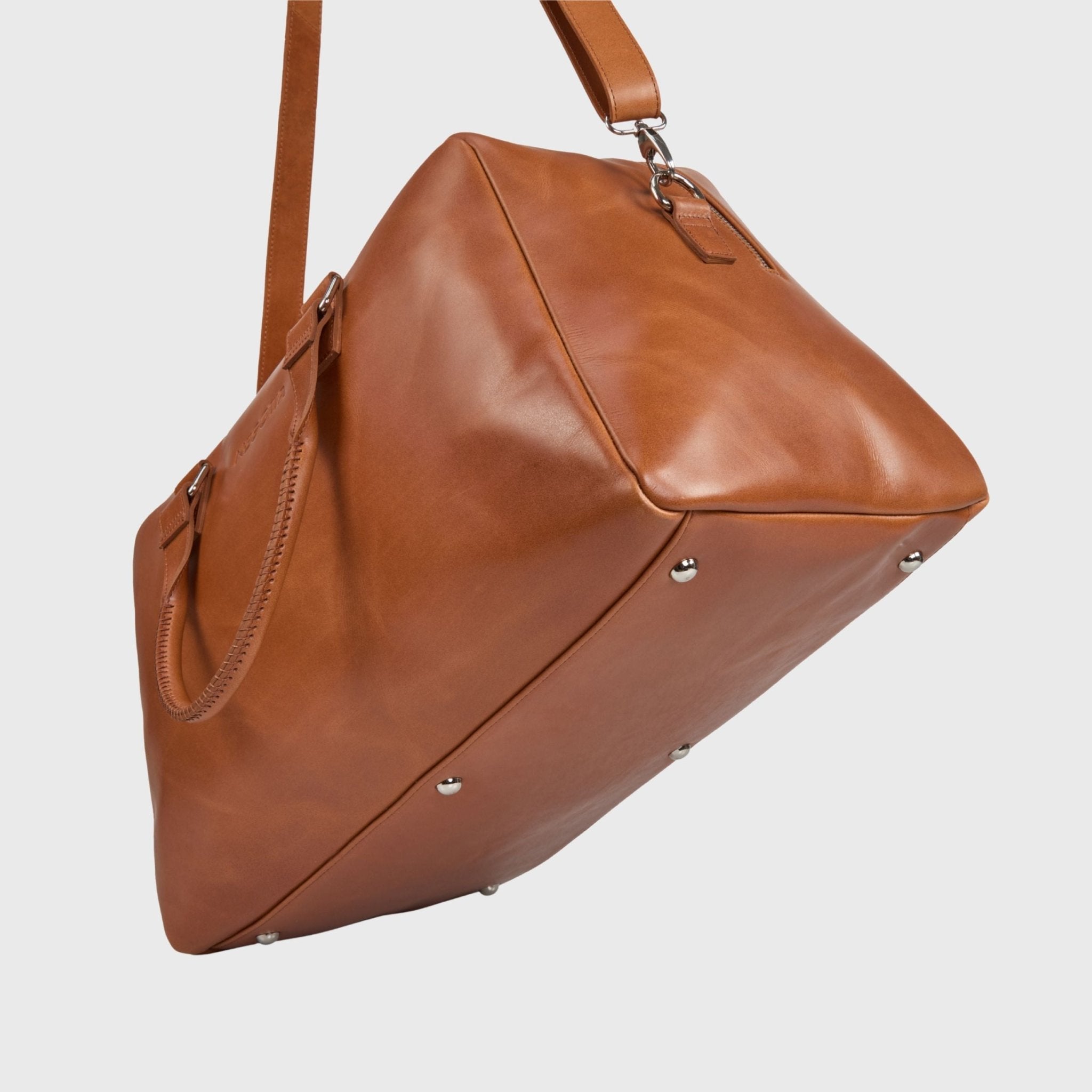 Alpha Apex | Weekendtas Bruin - NEGOTIA Leather