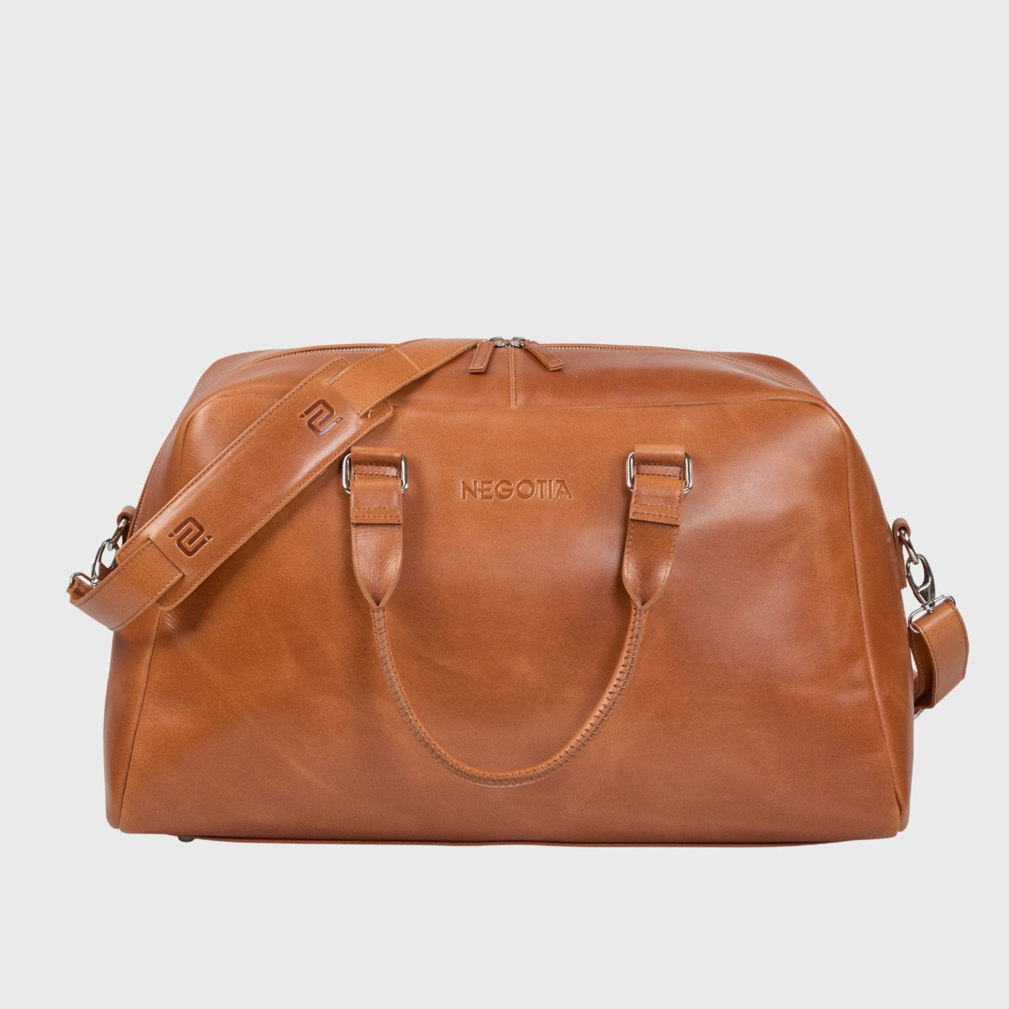 Alpha Apex | Weekendtas Bruin - NEGOTIA Leather