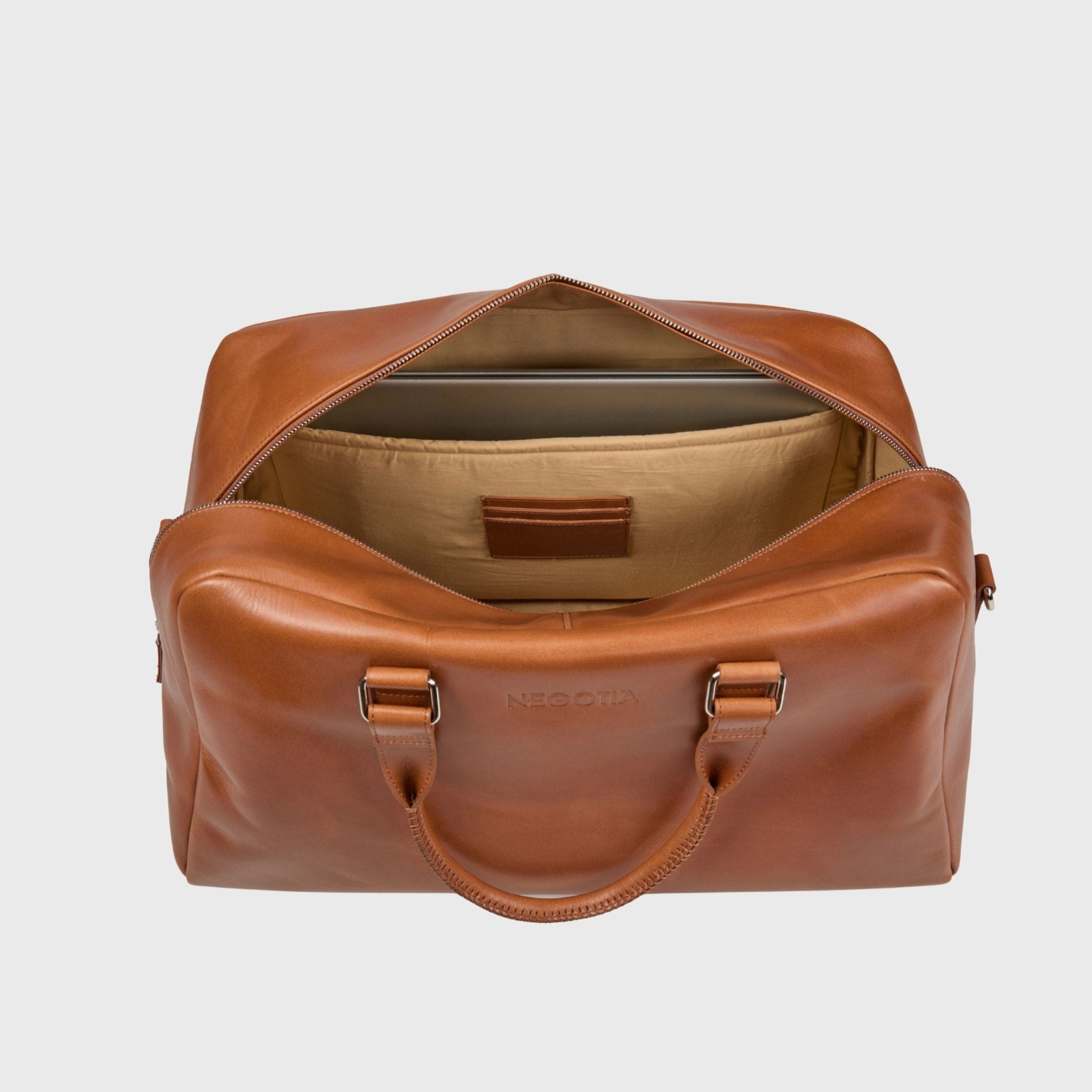 Alpha Apex | Weekendtas Bruin - NEGOTIA Leather