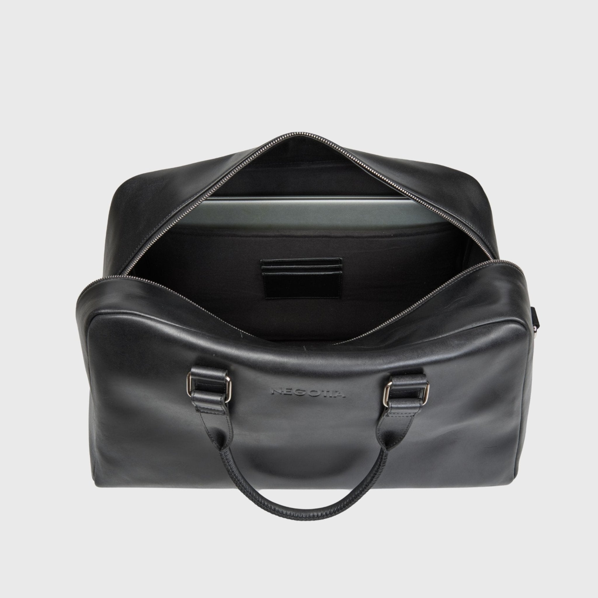 Alpha Apex | Weekendtas Zwart - NEGOTIA Leather