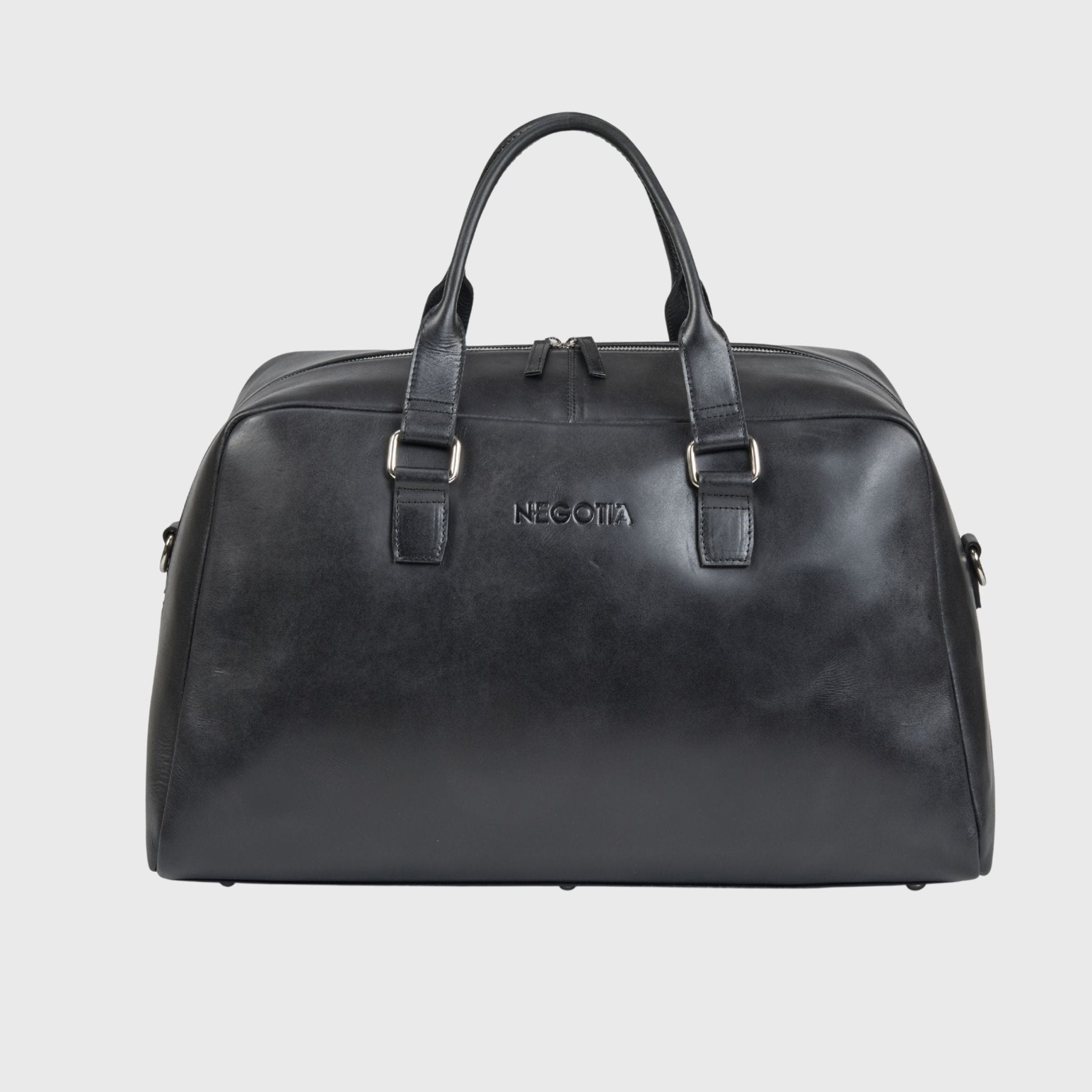 Alpha Apex | Weekendtas Zwart - NEGOTIA Leather
