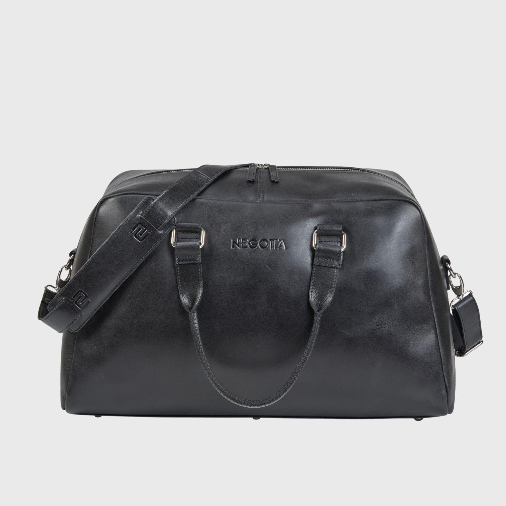 Alpha Apex | Weekendtas Zwart - NEGOTIA Leather