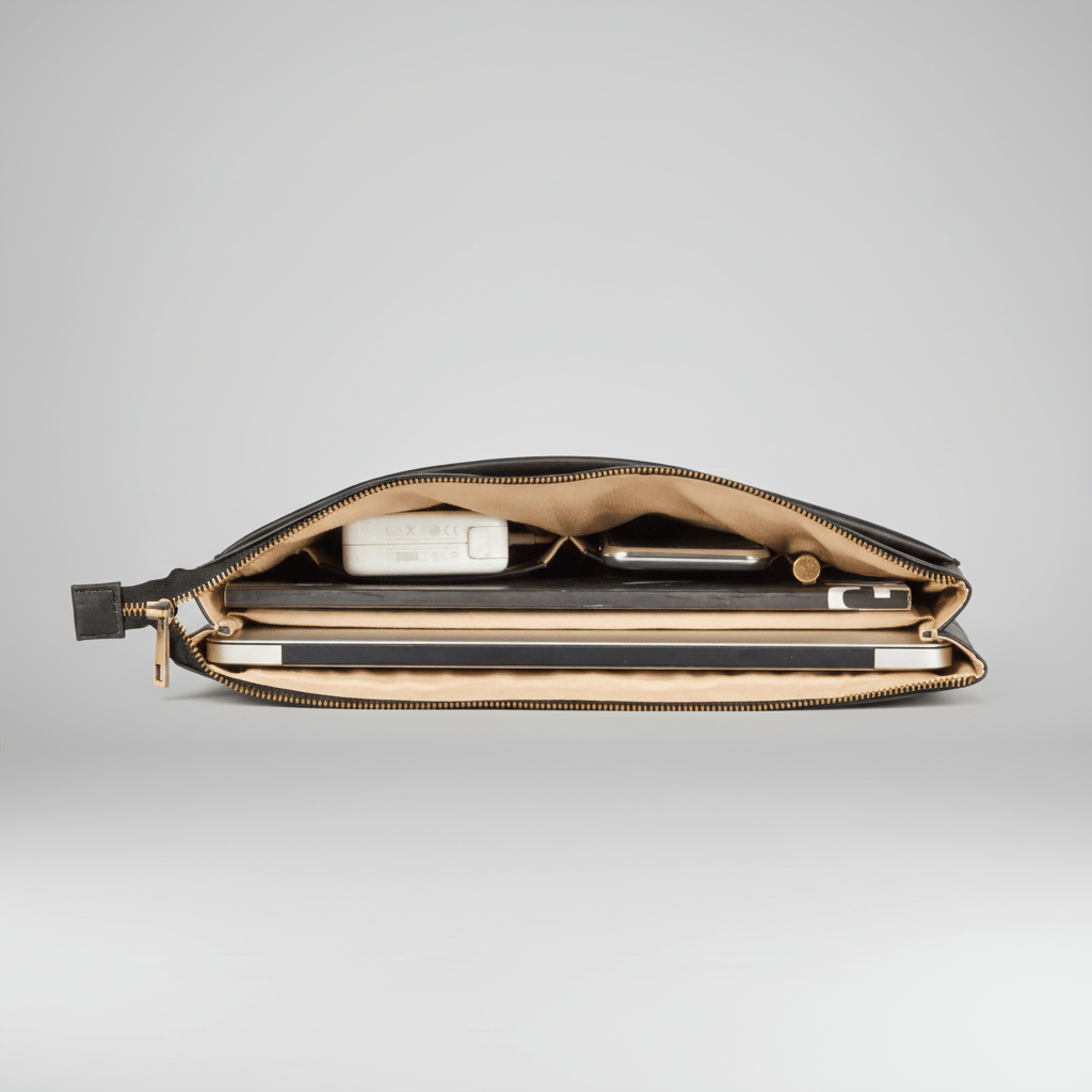 Alpha | Laptop Folio 14'' Zwart - NEGOTIA Leather