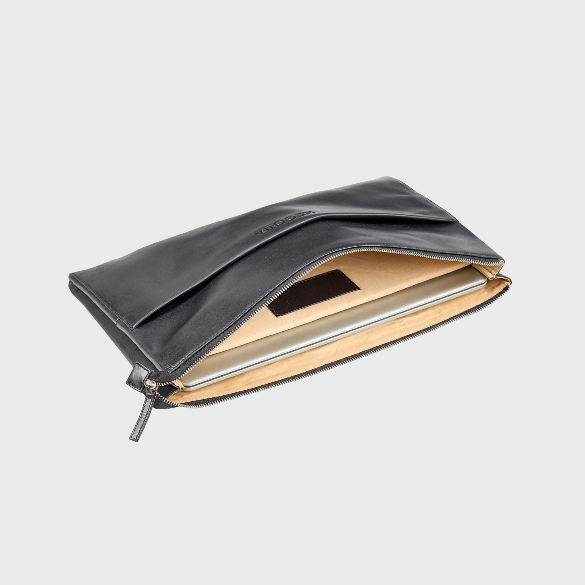 Alpha | Laptop Folio 14'' Zwart - NEGOTIA Leather