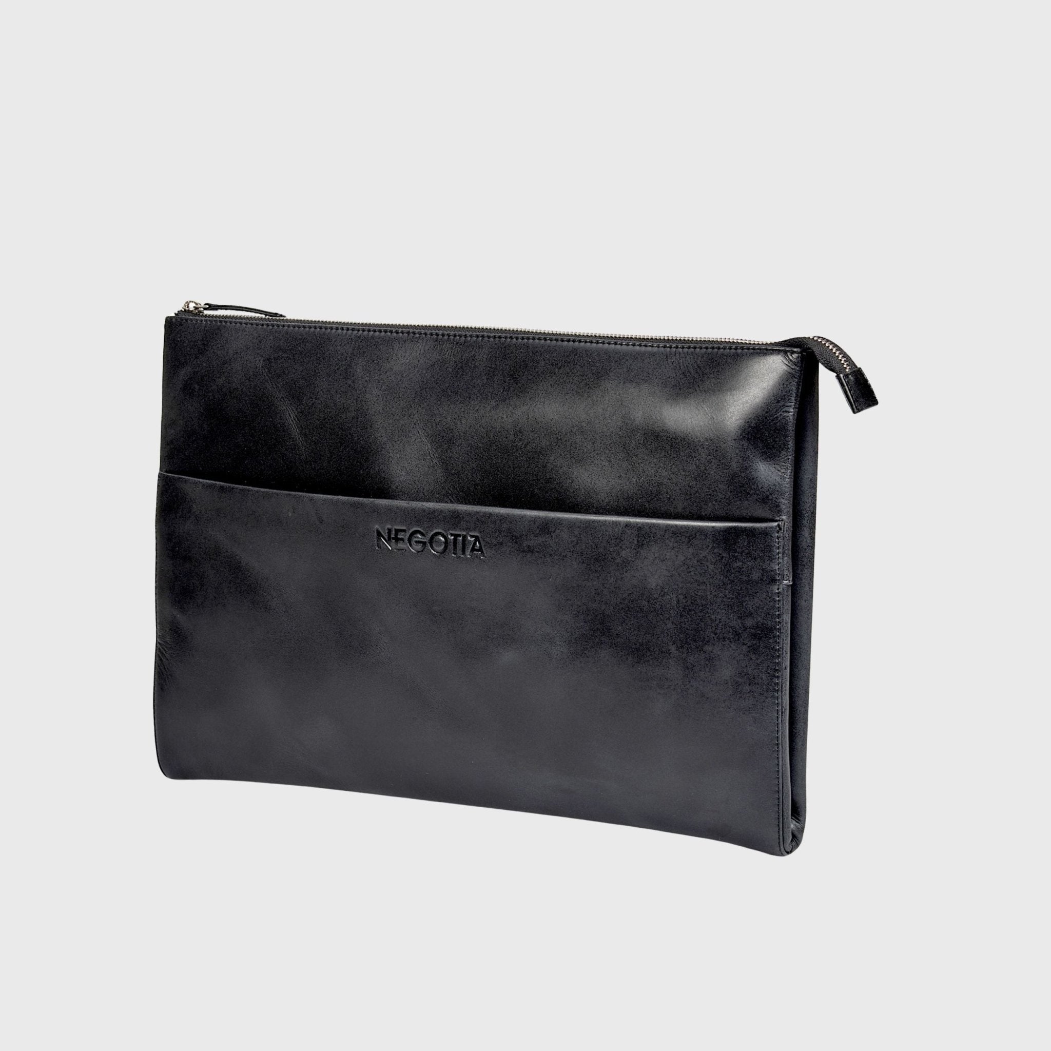 Alpha | Laptop Folio 14'' Zwart - NEGOTIA Leather