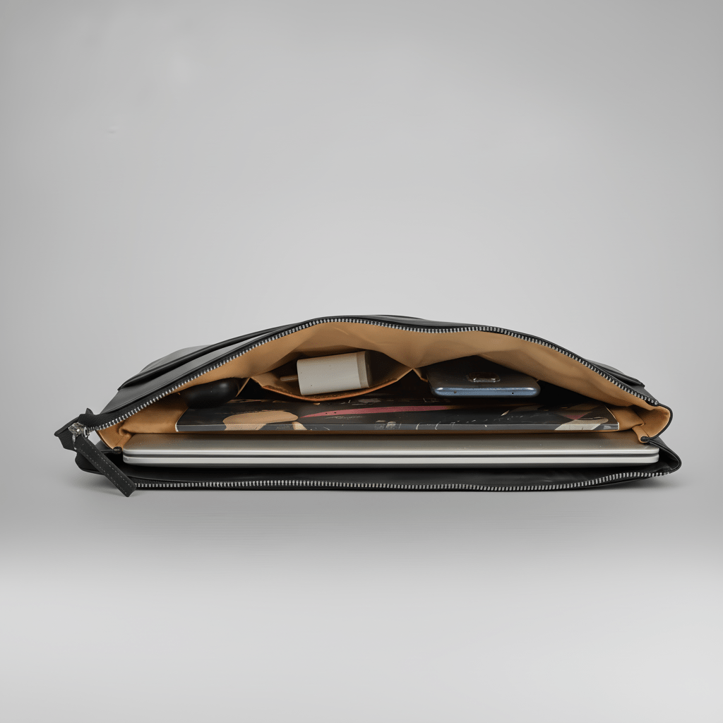 Alpha | Laptop Folio 15,6'' Zwart - NEGOTIA Leather