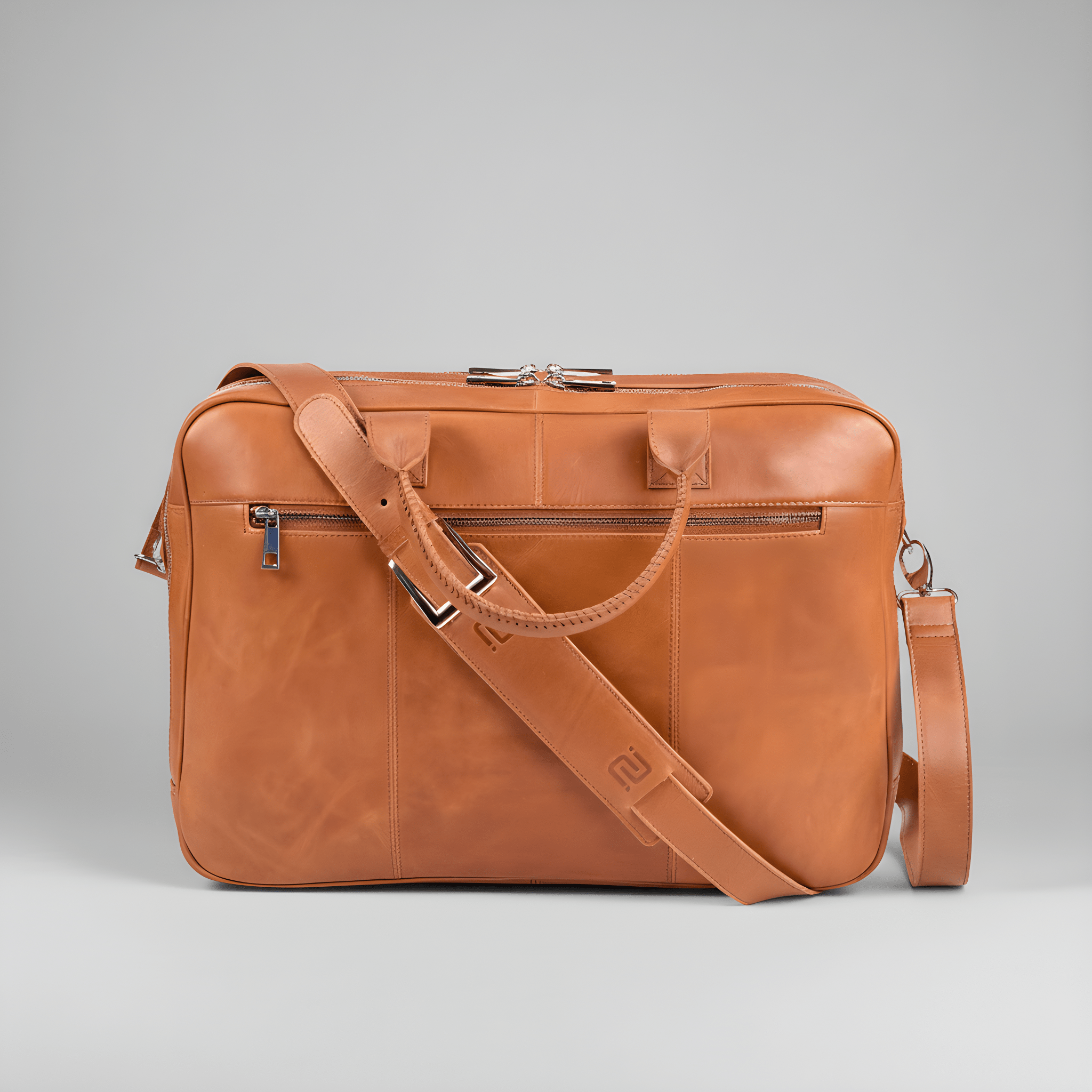 Alpha | Laptoptas 15,6" Bruin - NEGOTIA Leather