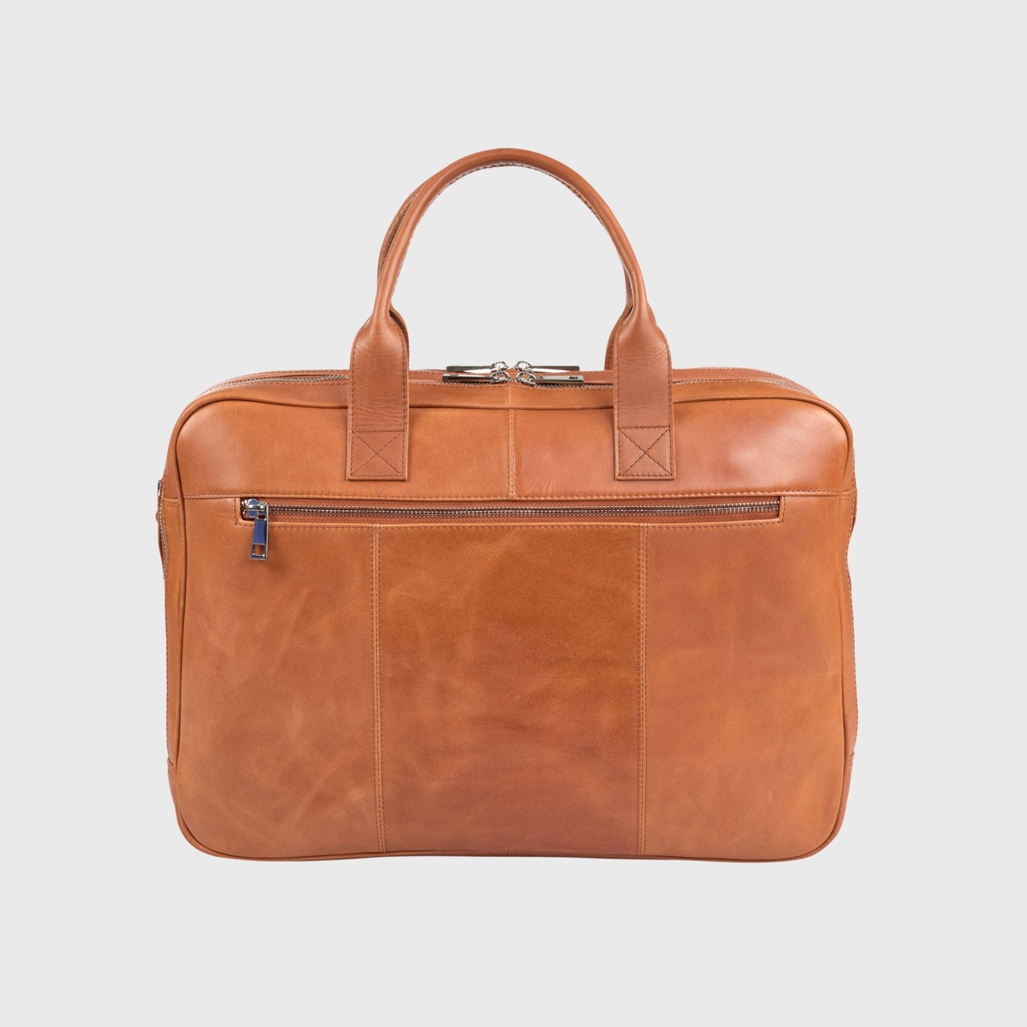Alpha | Laptoptas 15,6" Bruin - NEGOTIA Leather