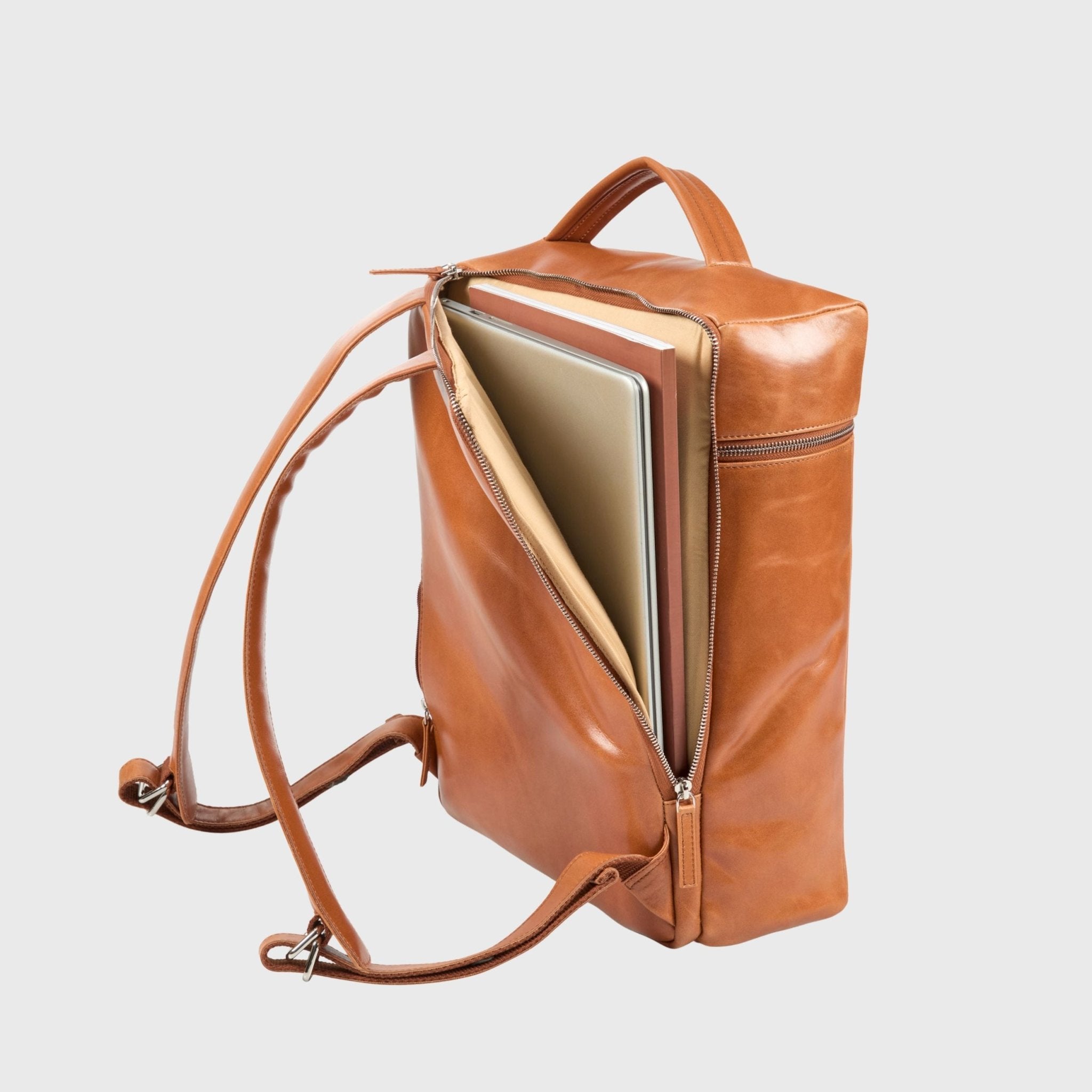 Alpha | Travel Rugzak Bruin - NEGOTIA Leather