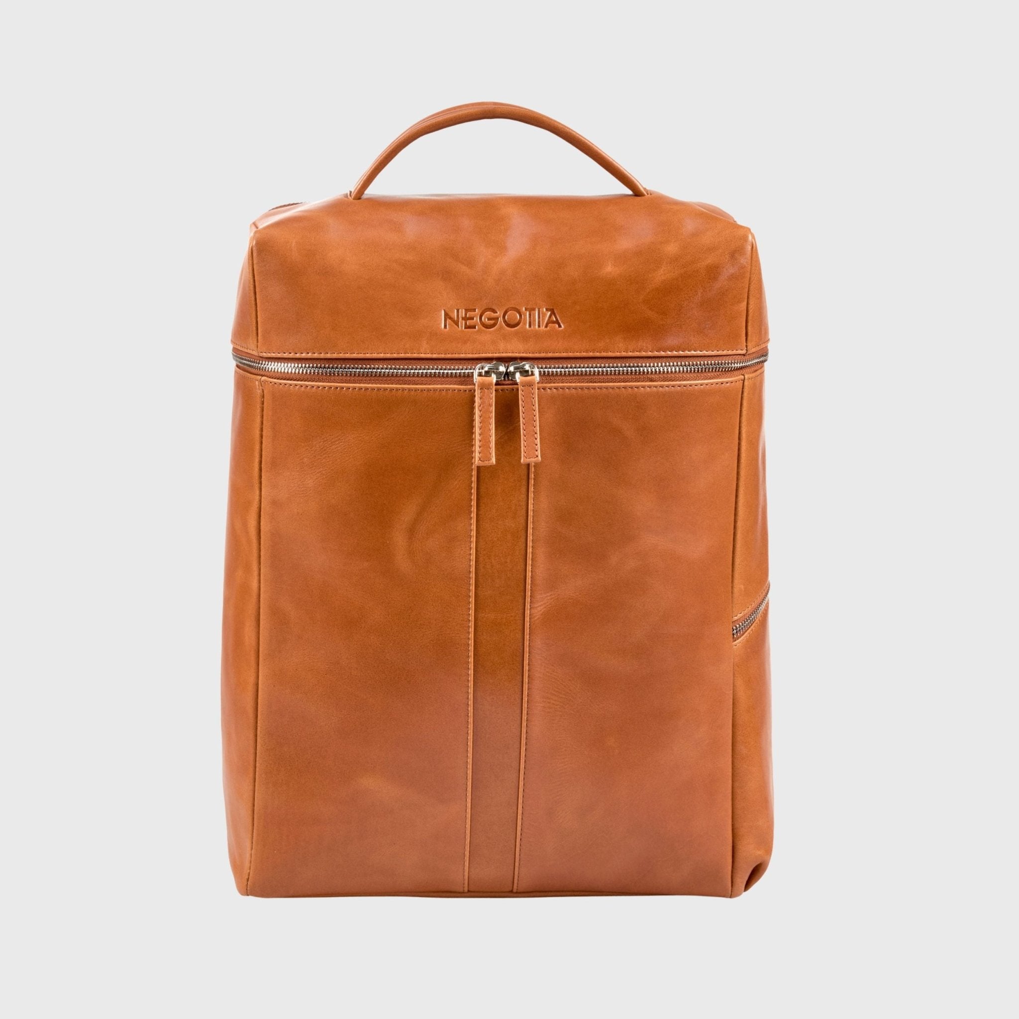 Alpha | Travel Rugzak Bruin - NEGOTIA Leather