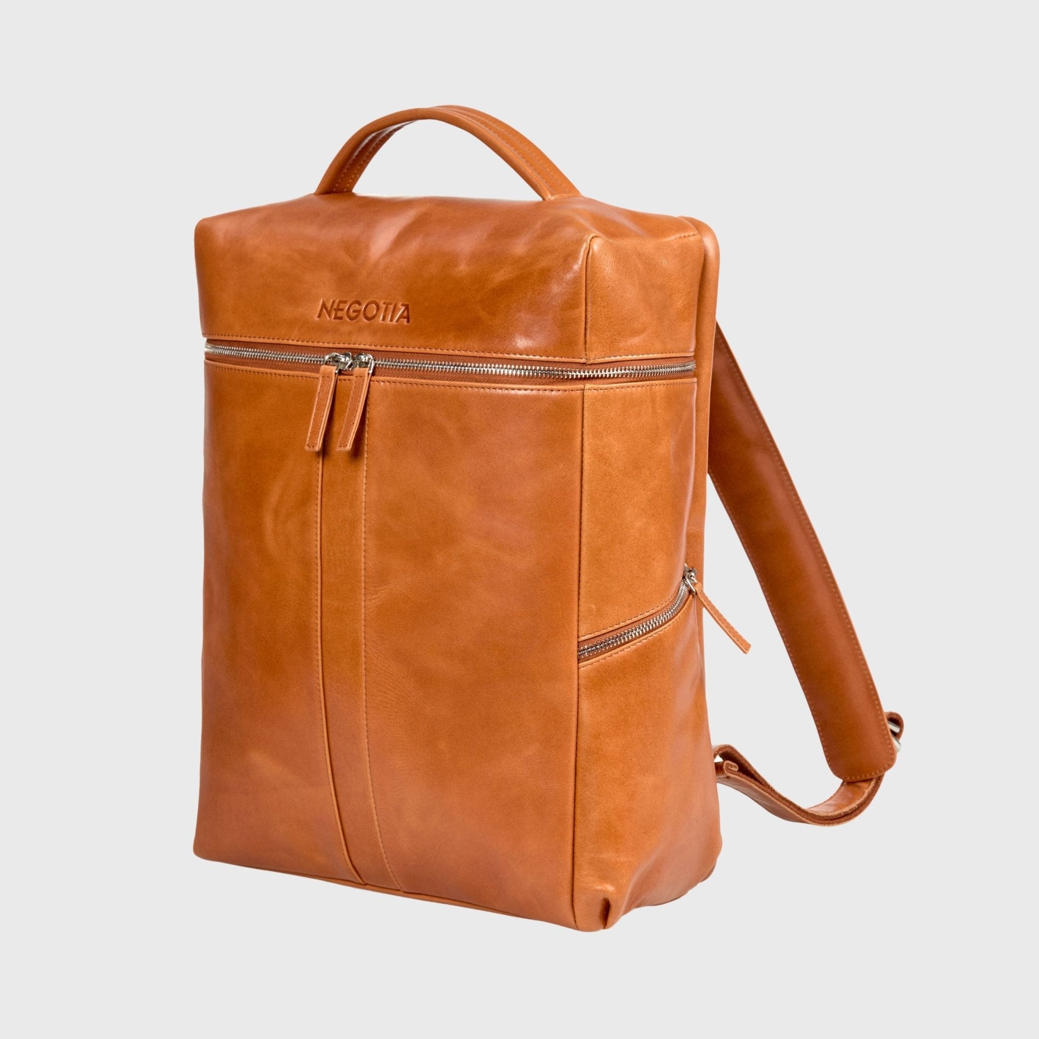 Alpha | Travel Rugzak Bruin - NEGOTIA Leather