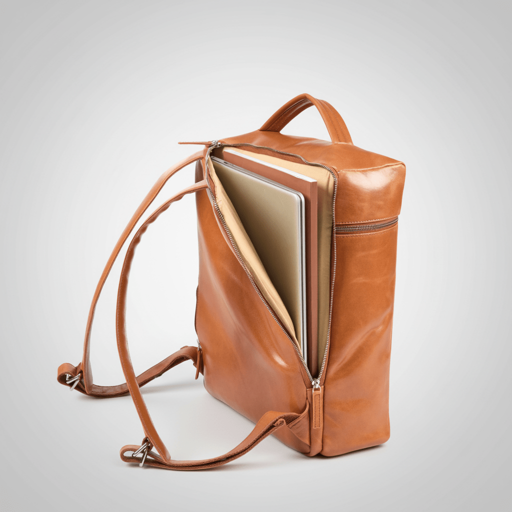 Alpha | Travel Rugzak Cognac - NEGOTIA Leather