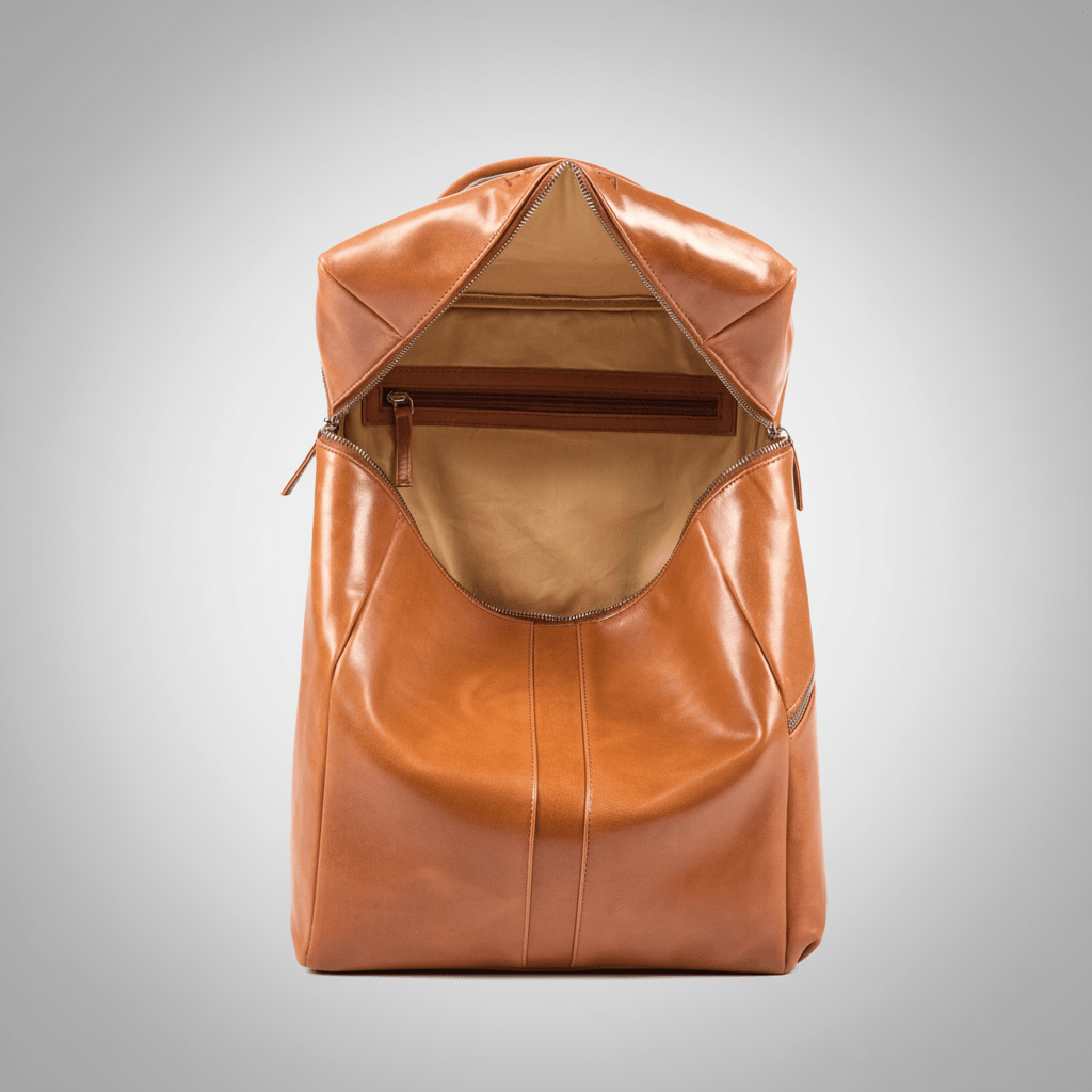 Alpha | Travel Rugzak Cognac - NEGOTIA Leather