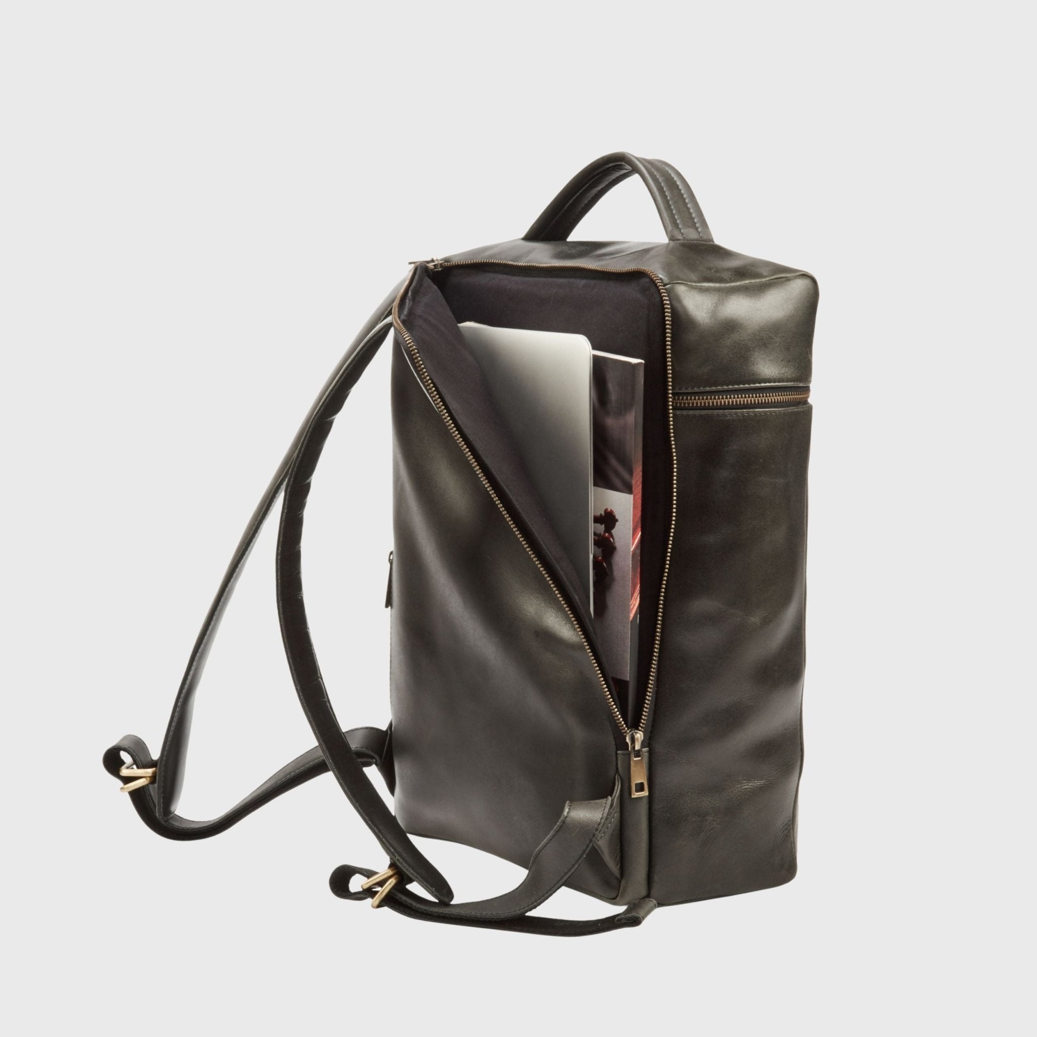 Alpha | Travel Rugzak Zwart - NEGOTIA Leather