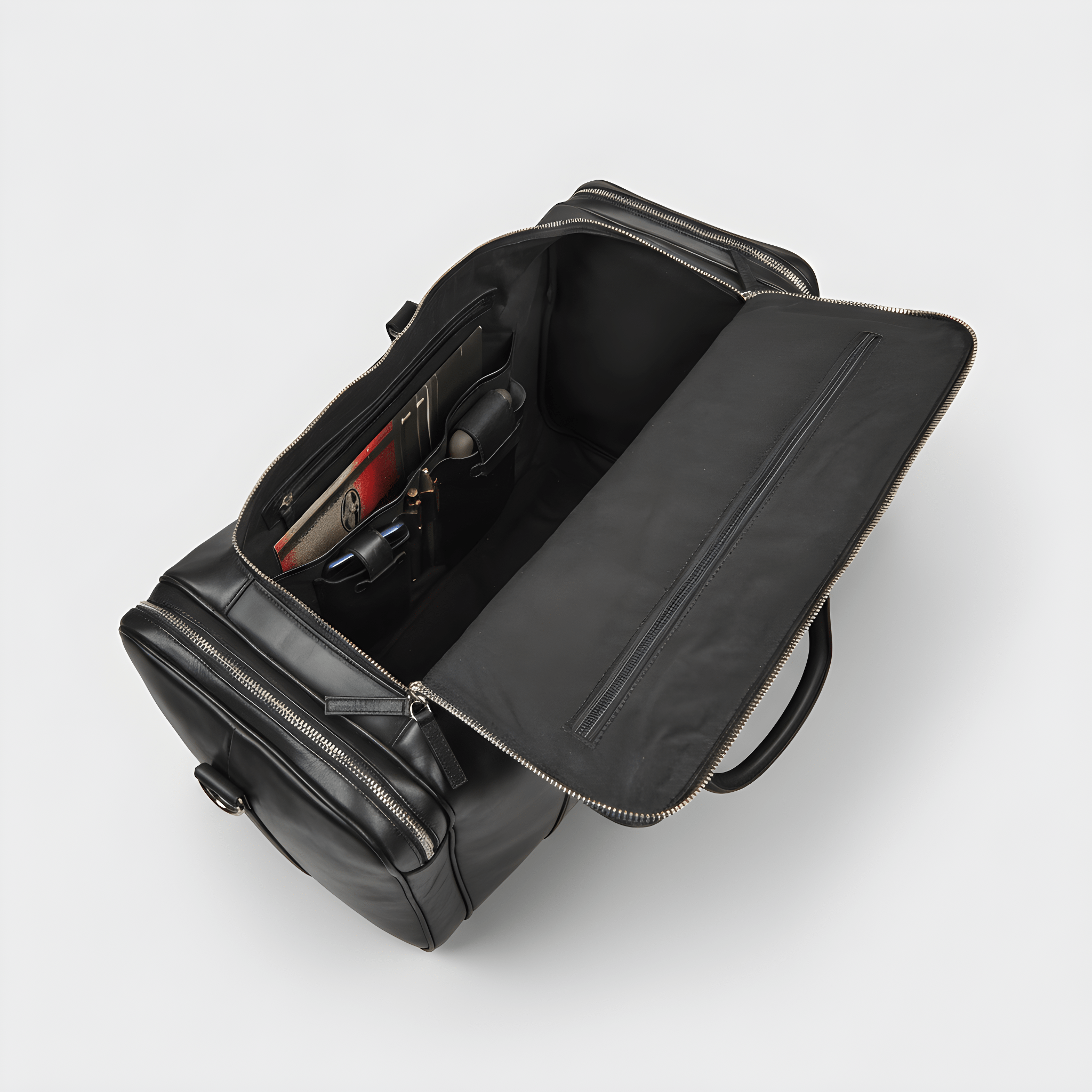 Alpha | Weekendtas Zwart - NEGOTIA Leather