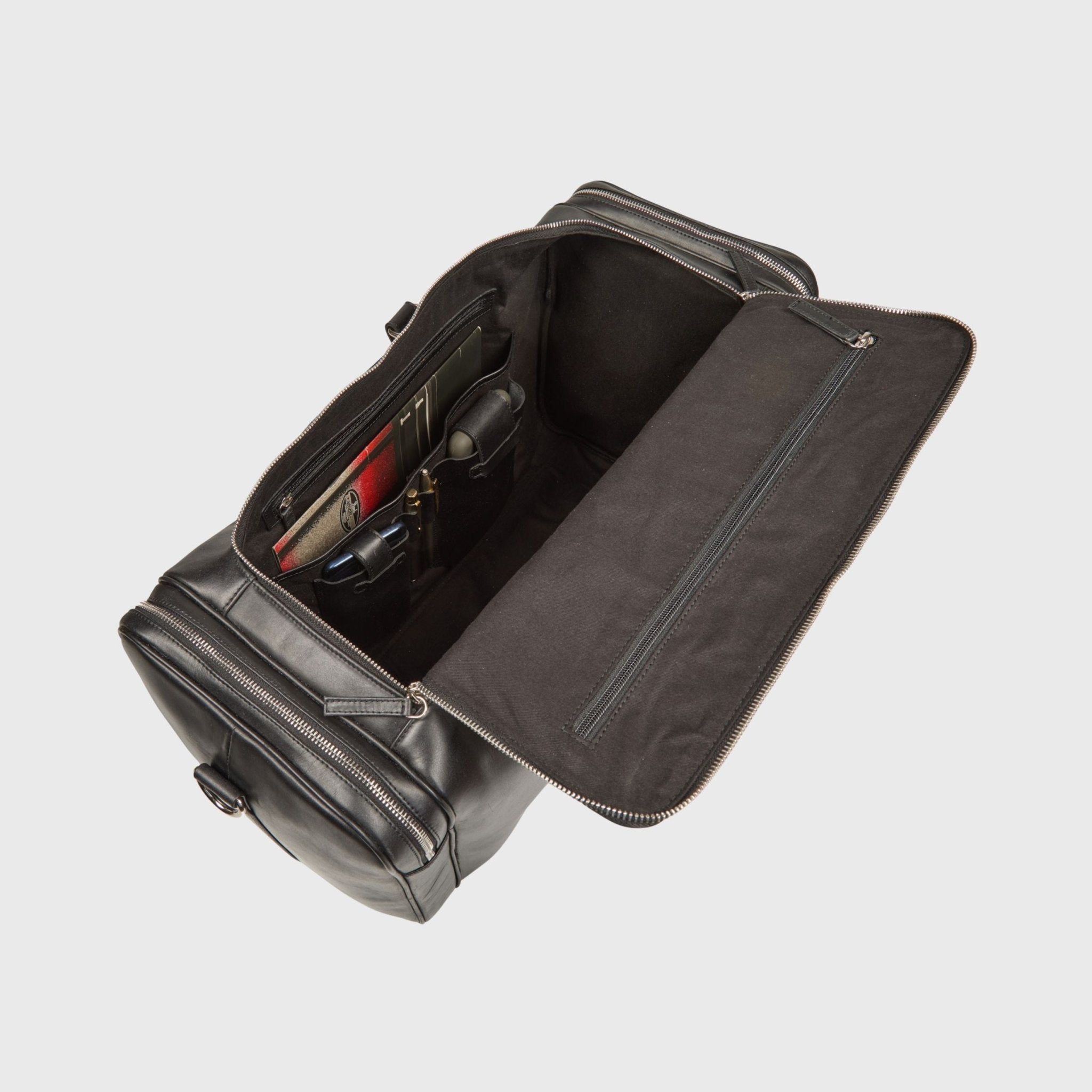 Alpha | Weekendtas Zwart - NEGOTIA Leather