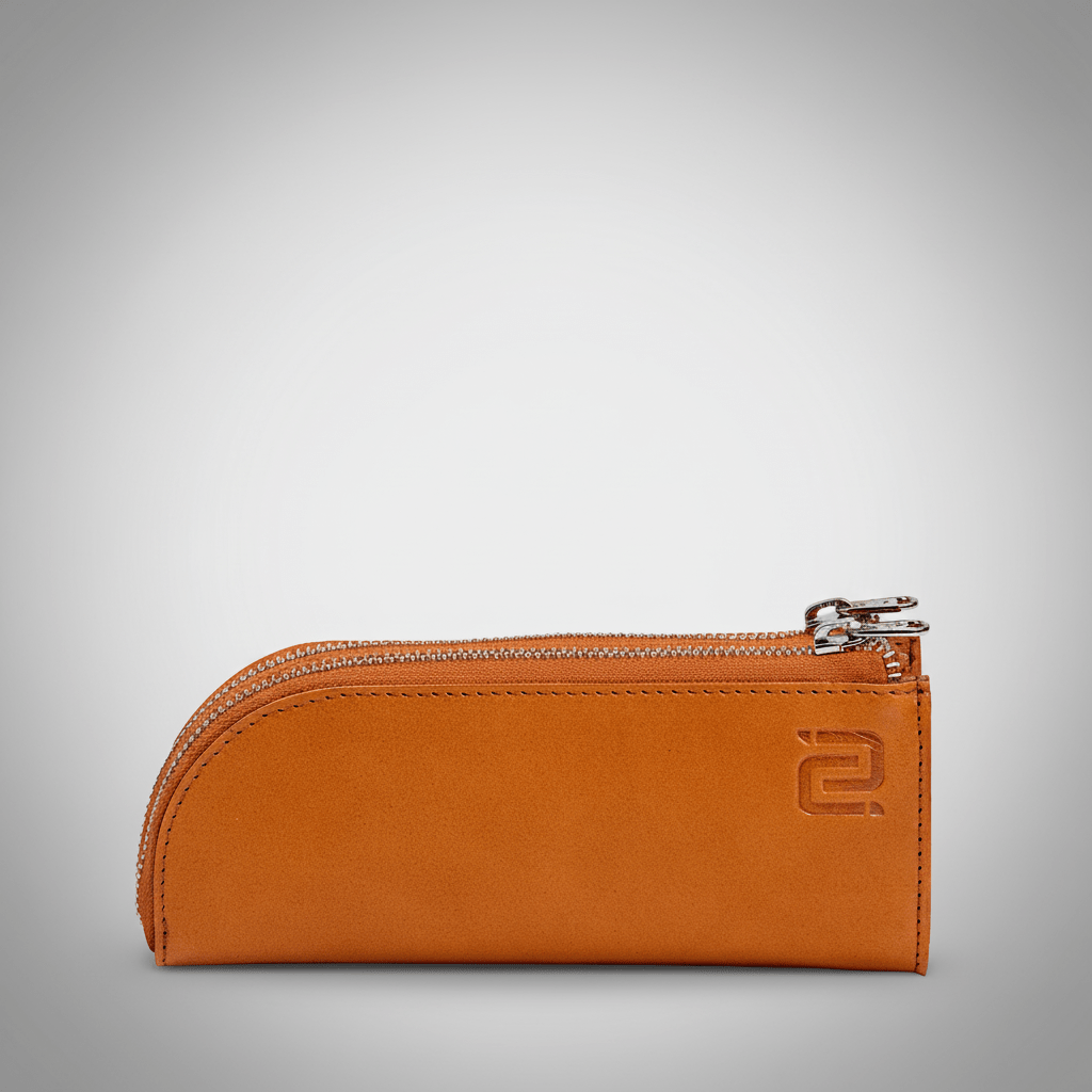 Lunet Brillenhoes Cognac - NEGOTIA Leather