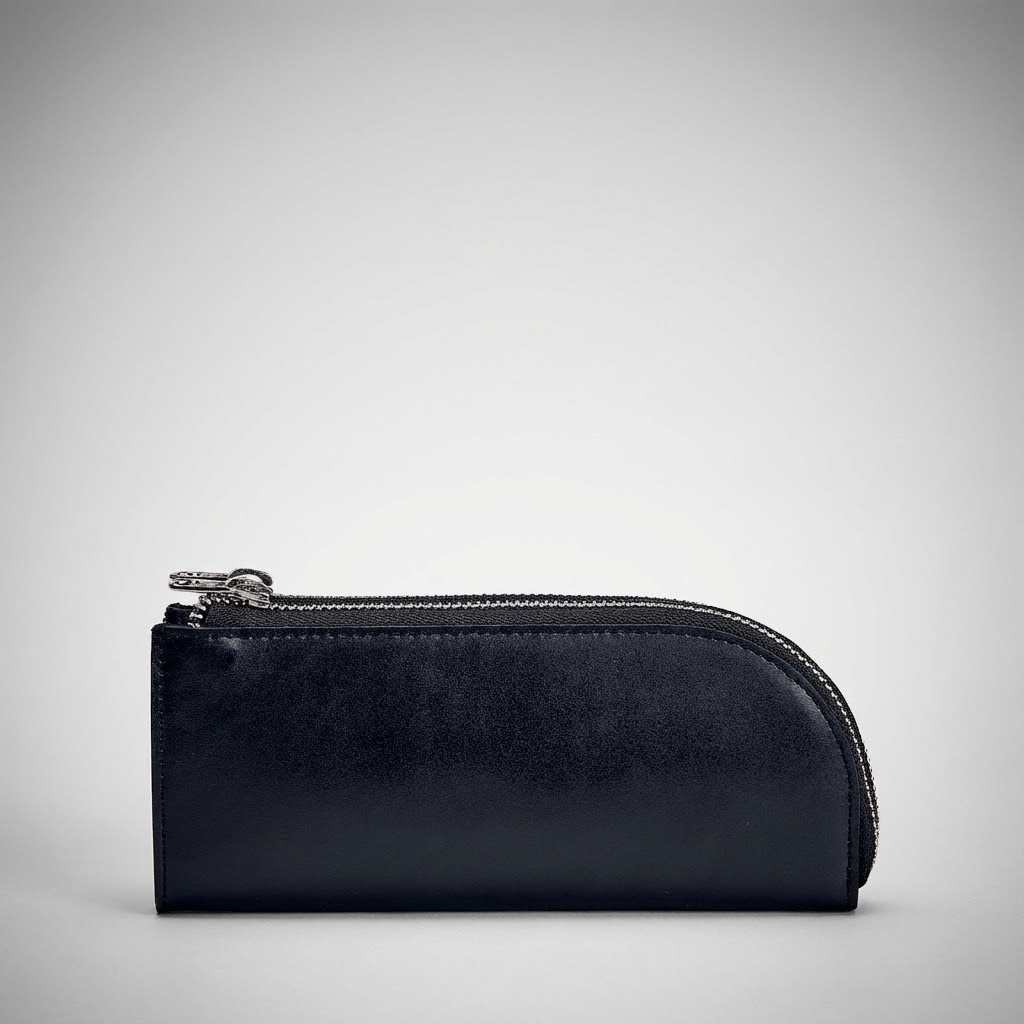 Lunet Brillenhoes Zwart - NEGOTIA Leather