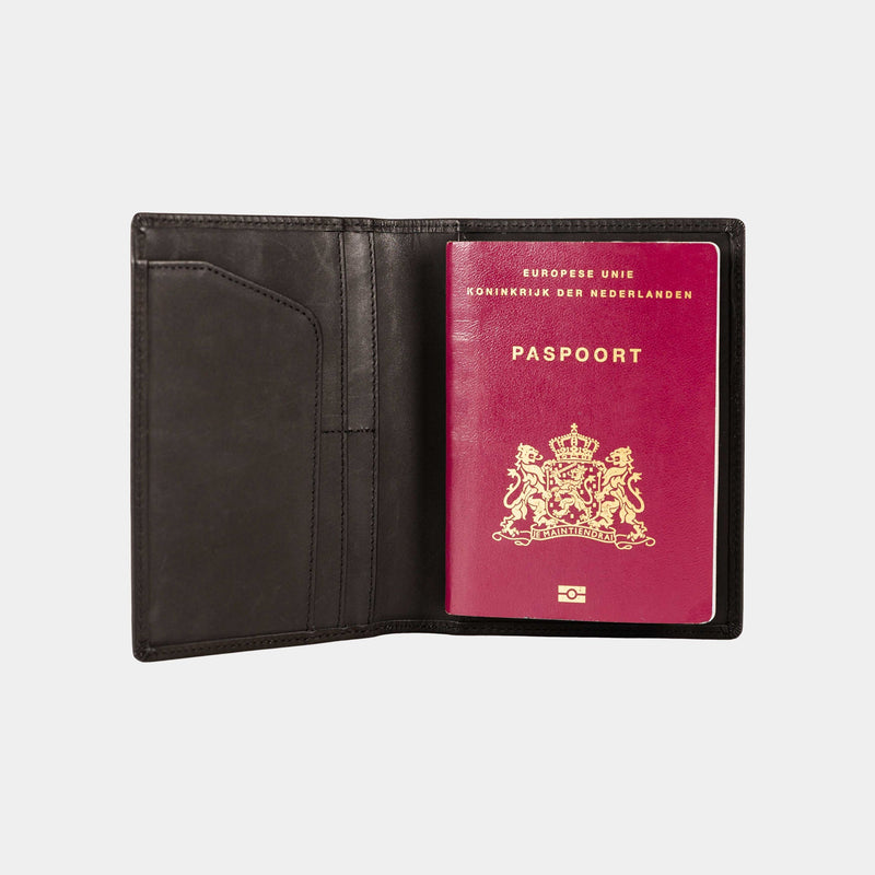 Elite | Paspoorthouder Zwart - NEGOTIA Leather