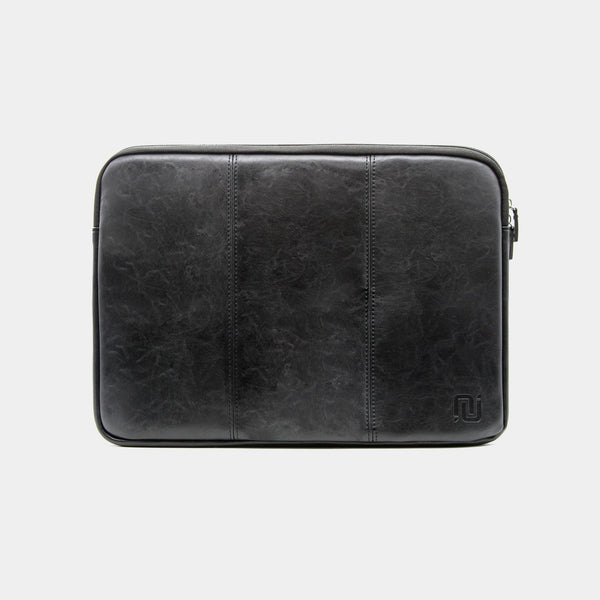 Vintage Abbey | Laptophoes 15,6" Zwart - NEGOTIA Leather