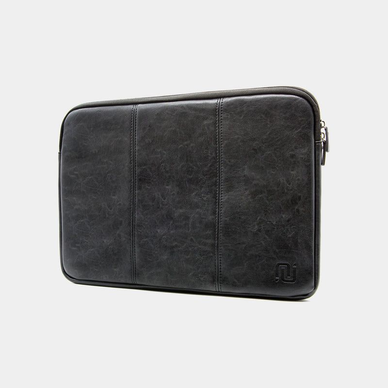 Vintage Abbey | Laptophoes 17,3" Zwart - NEGOTIA Leather