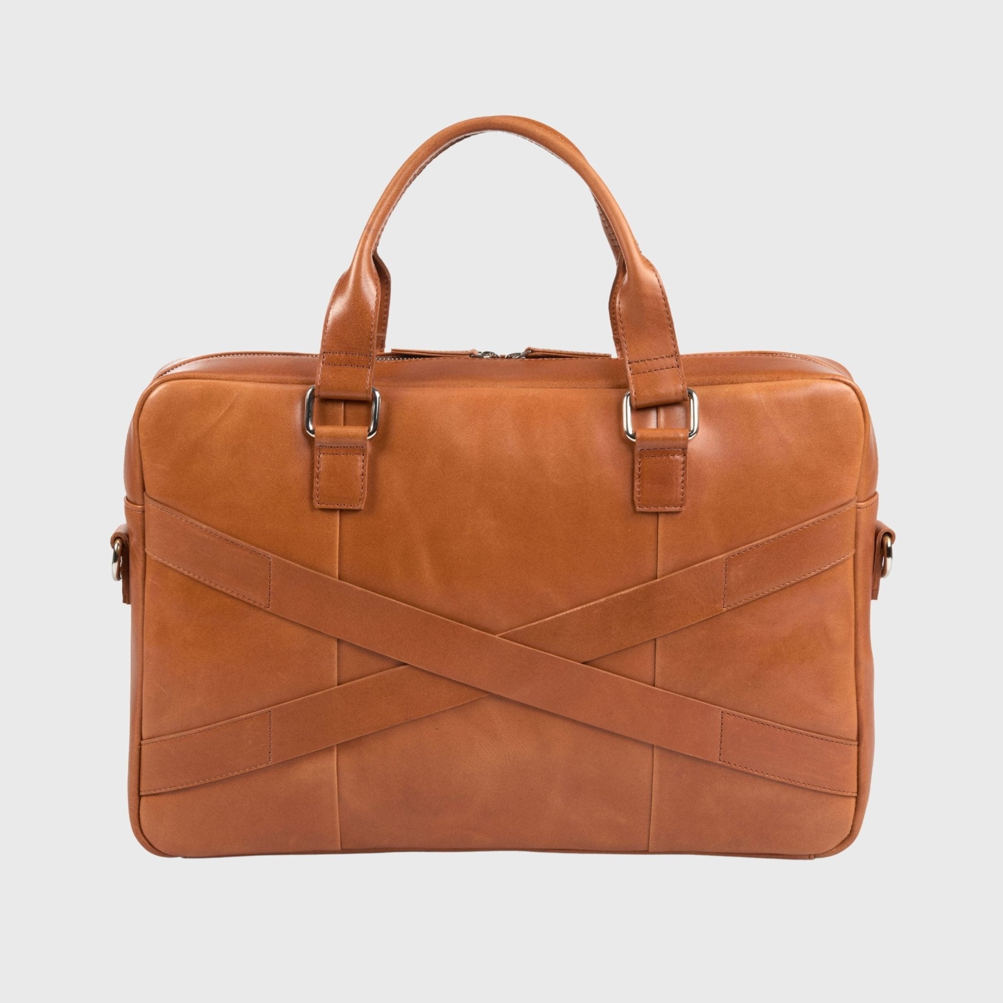 Alpha Apex Laptoptas 15,6" Bruin - NEGOTIA Leather