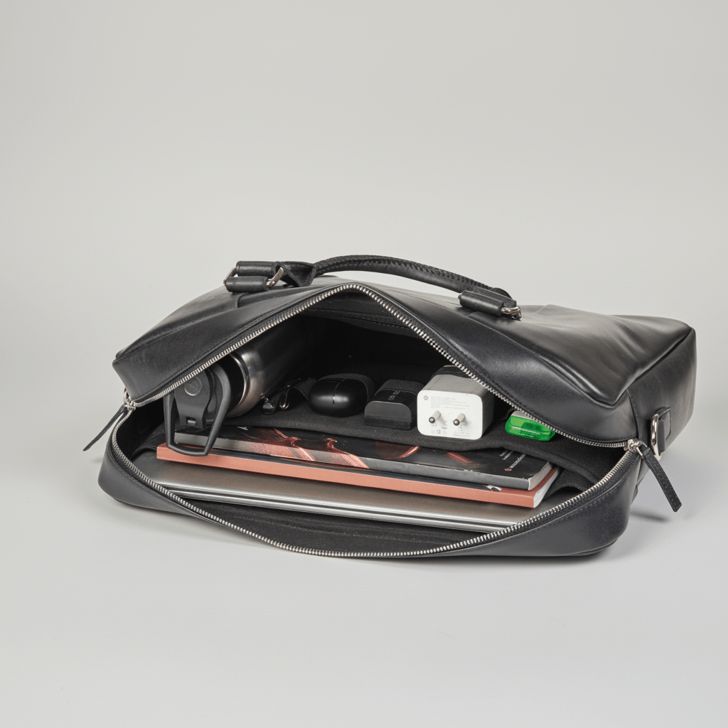 Alpha Apex | Laptoptas 15,6" Zwart - NEGOTIA Leather