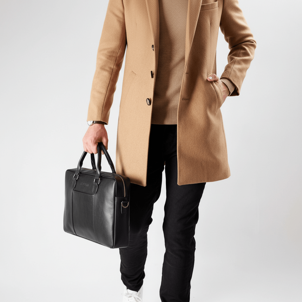 Alpha Apex | Laptoptas 15,6" Zwart - NEGOTIA Leather