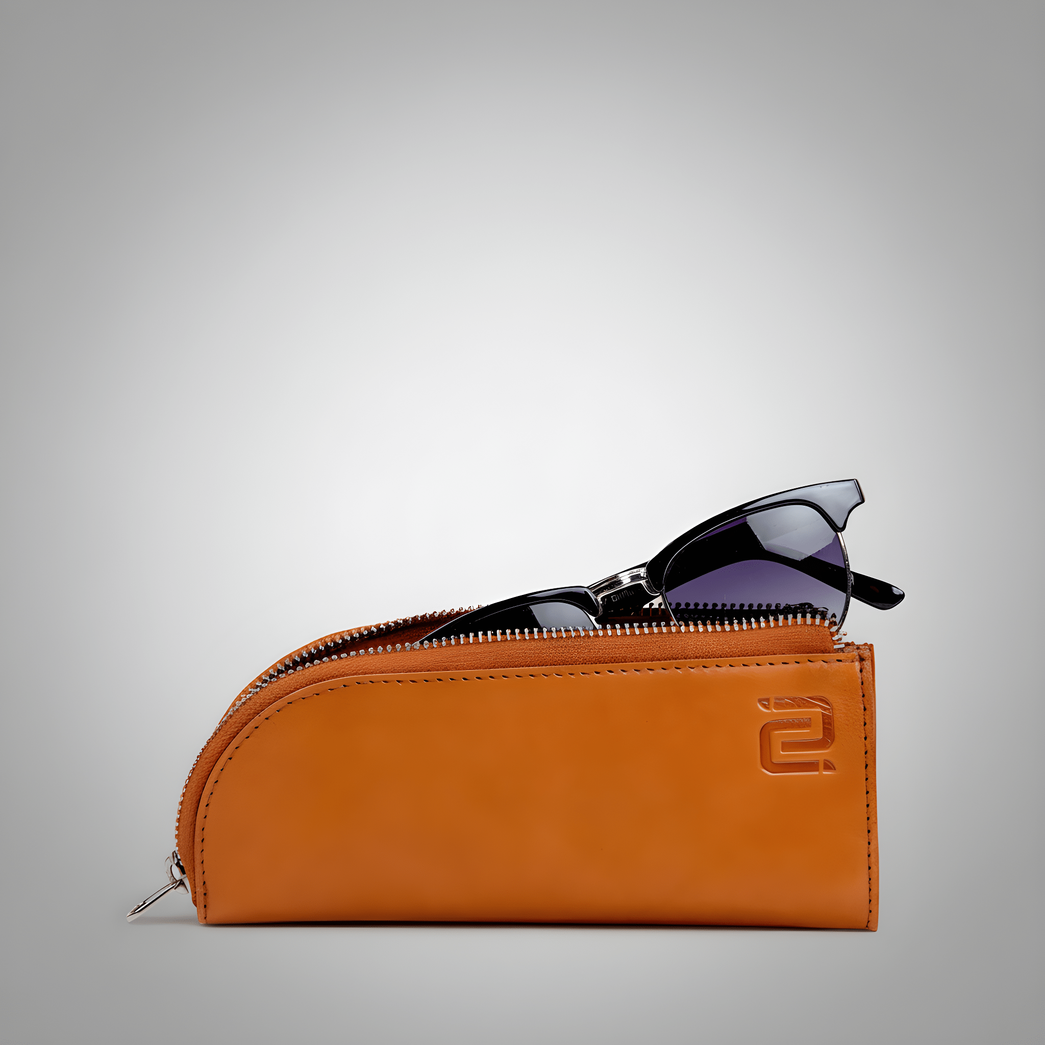 Alpha | Dubbele Brillenhoes Bruin - NEGOTIA Leather