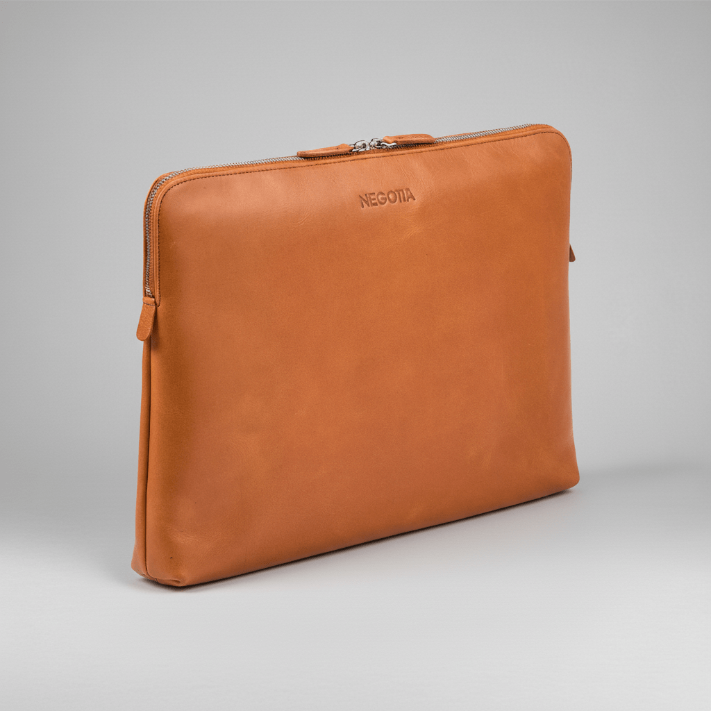 Alpha | Laptopsleeve Carry - All 15,6'' Bruin - NEGOTIA Leather
