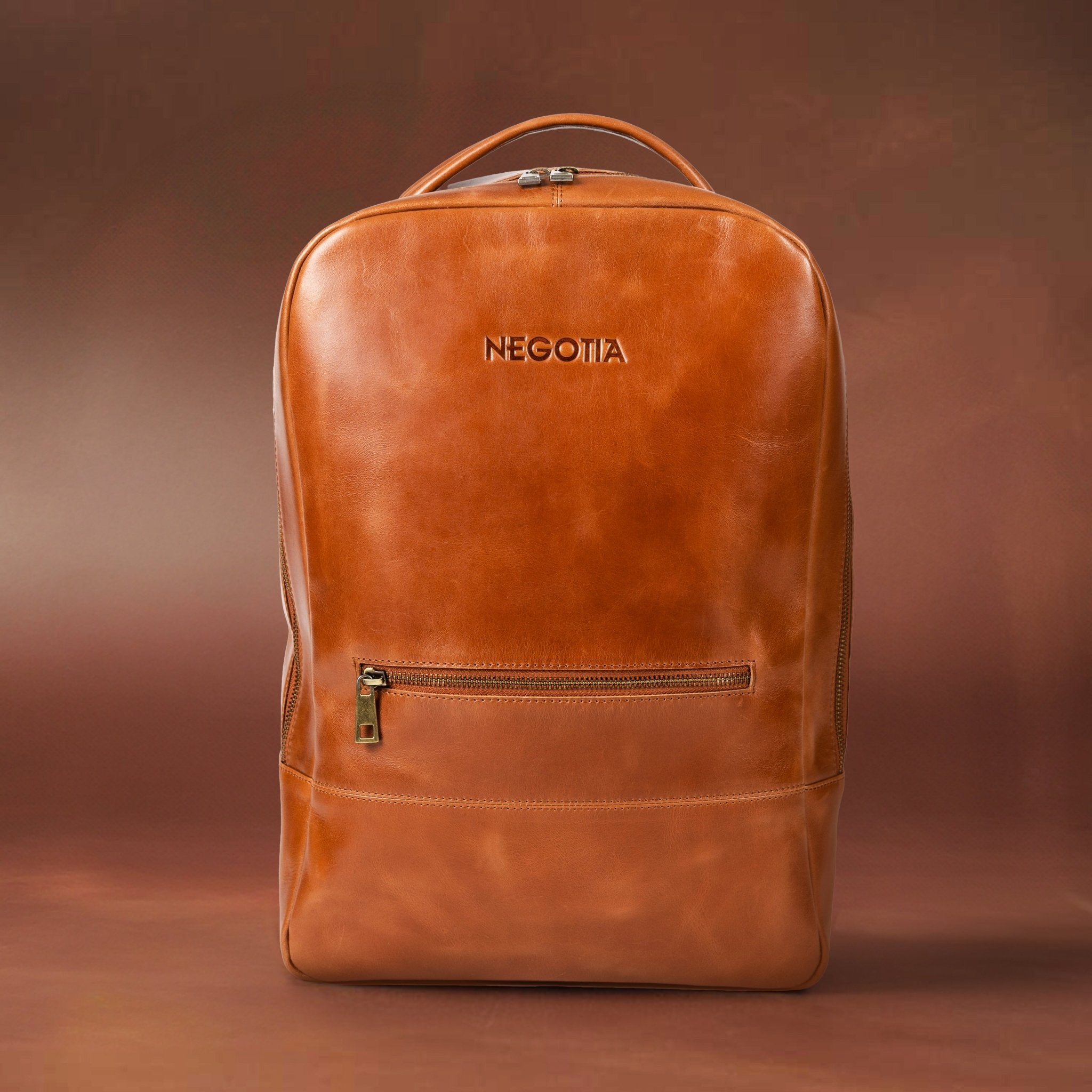 Alpha | Rugzak Bruin - NEGOTIA Leather