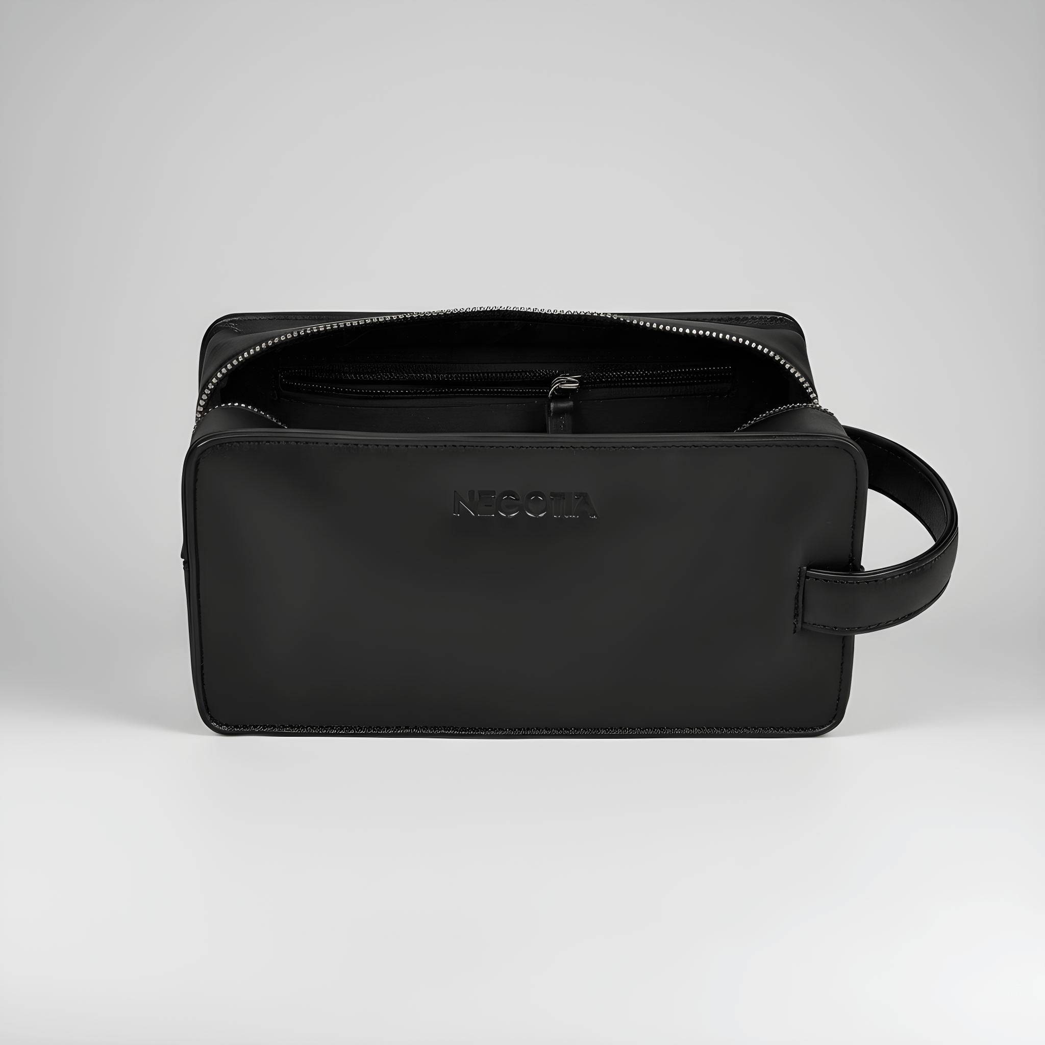 Alpha | Toilettas Zwart - NEGOTIA Leather