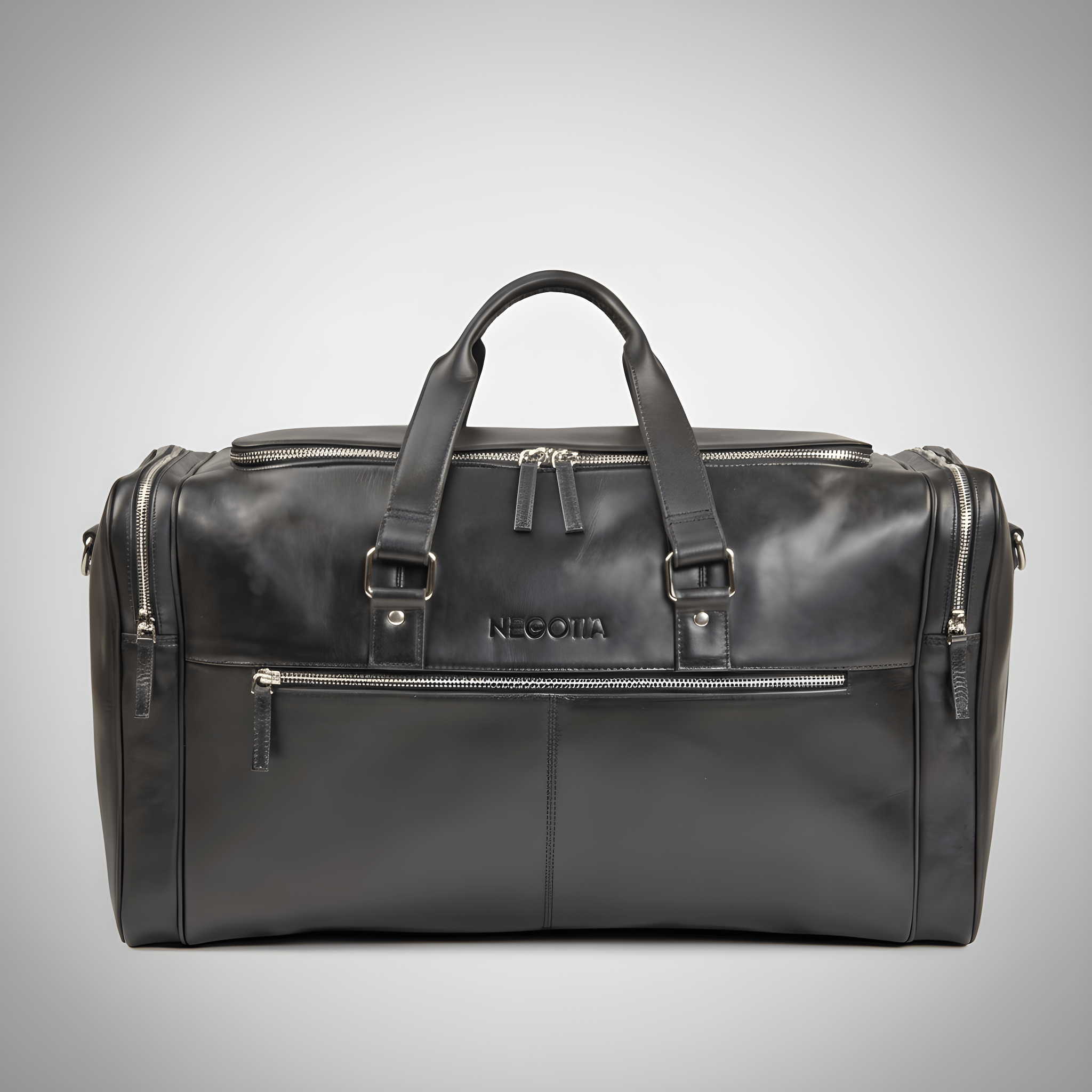 Alpha | Weekendtas Zwart - NEGOTIA Leather