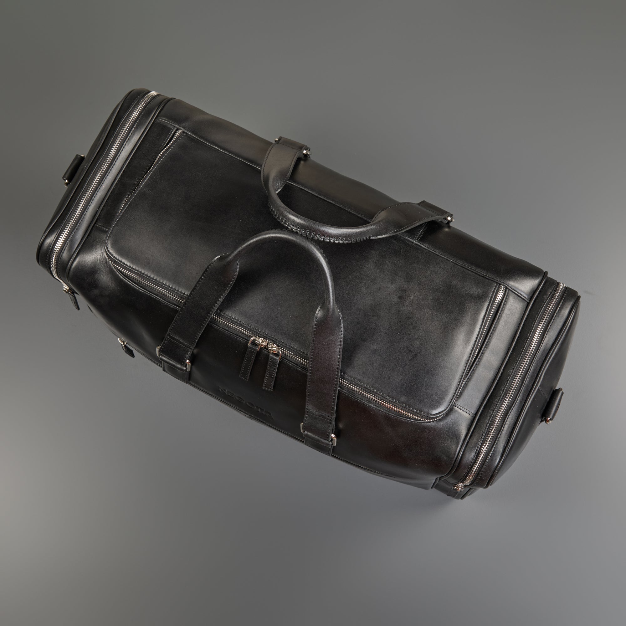 Alpha Weekendtas Zwart - NEGOTIA Leather