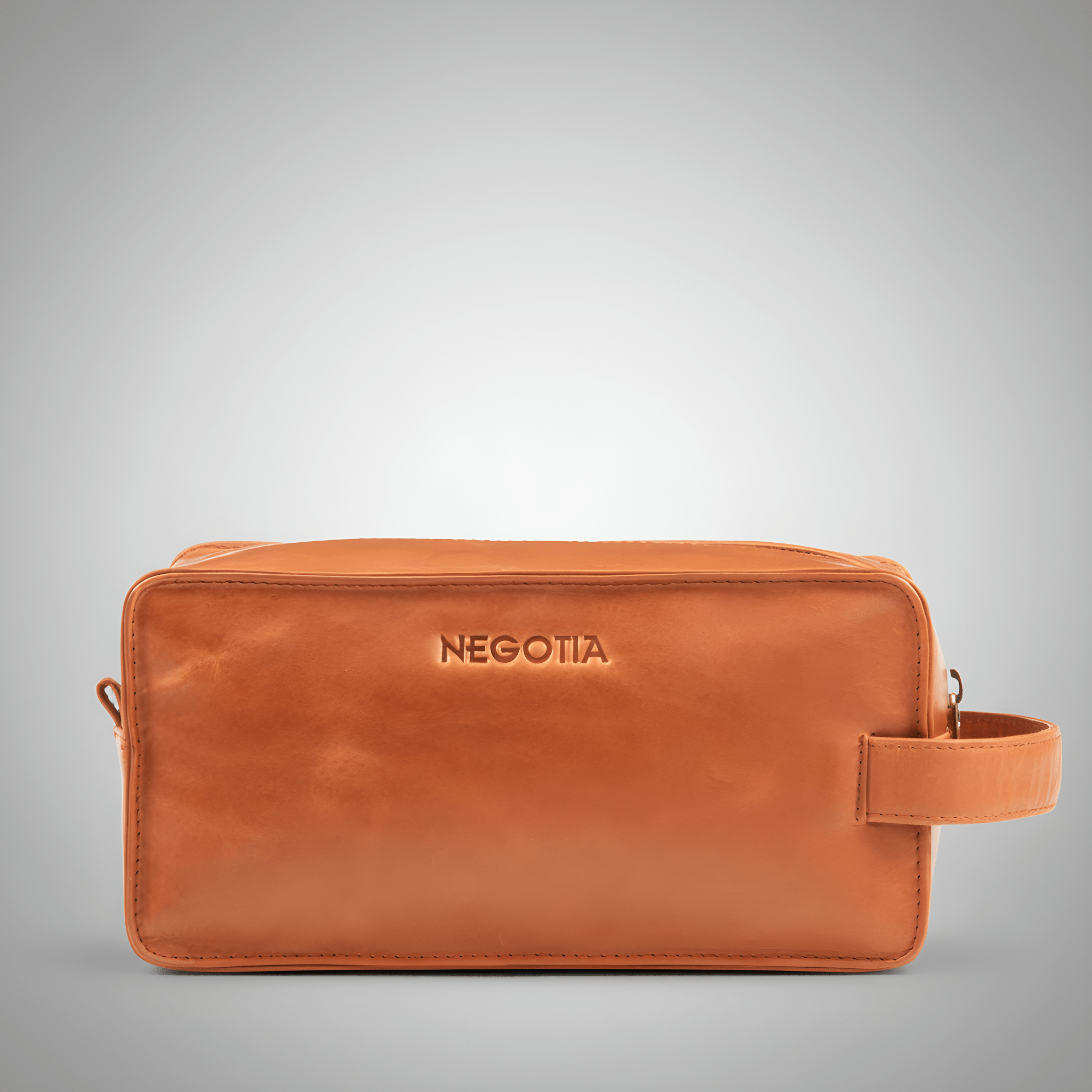Delta | Toilettas Bruin - NEGOTIA Leather