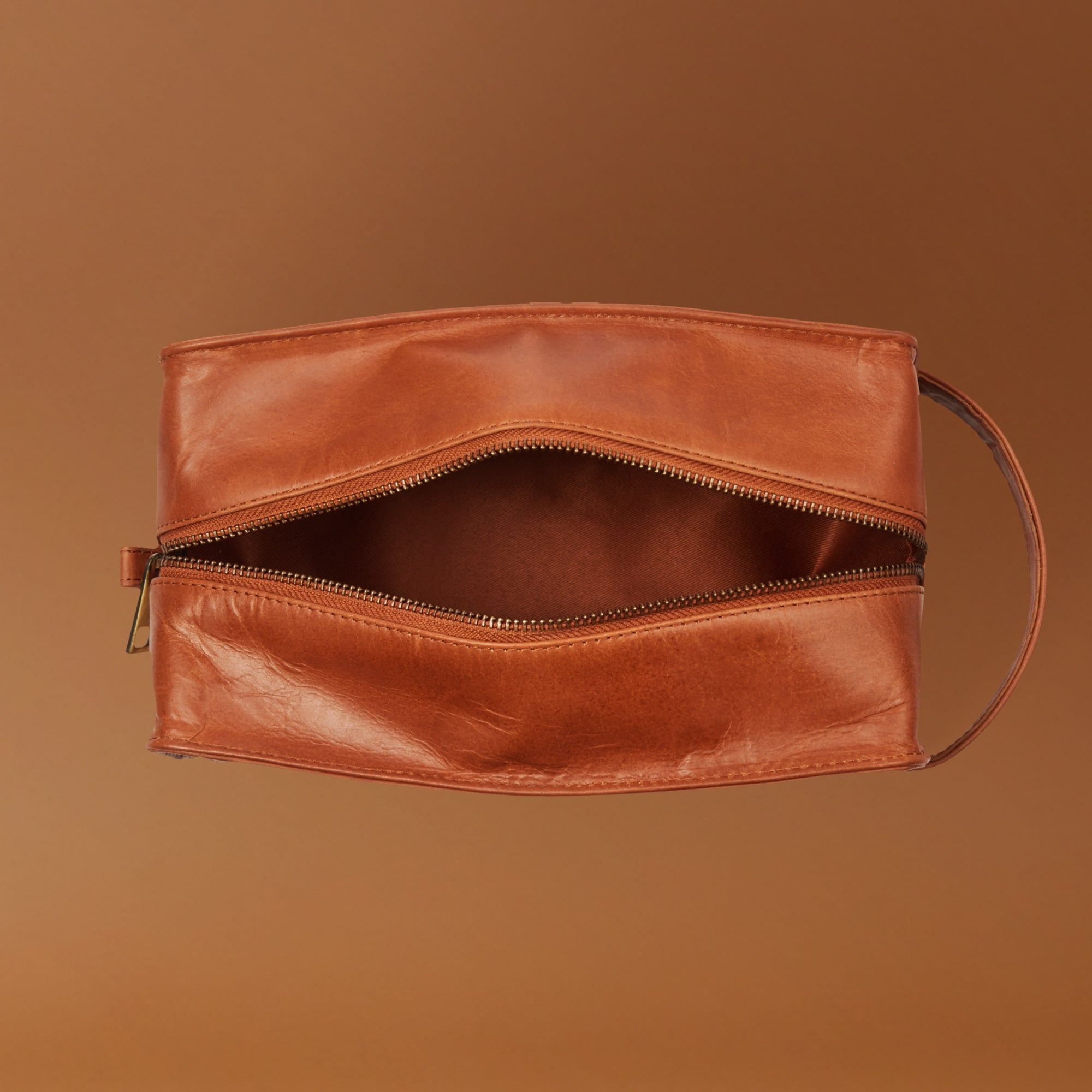 Delta | Toilettas Bruin - NEGOTIA Leather