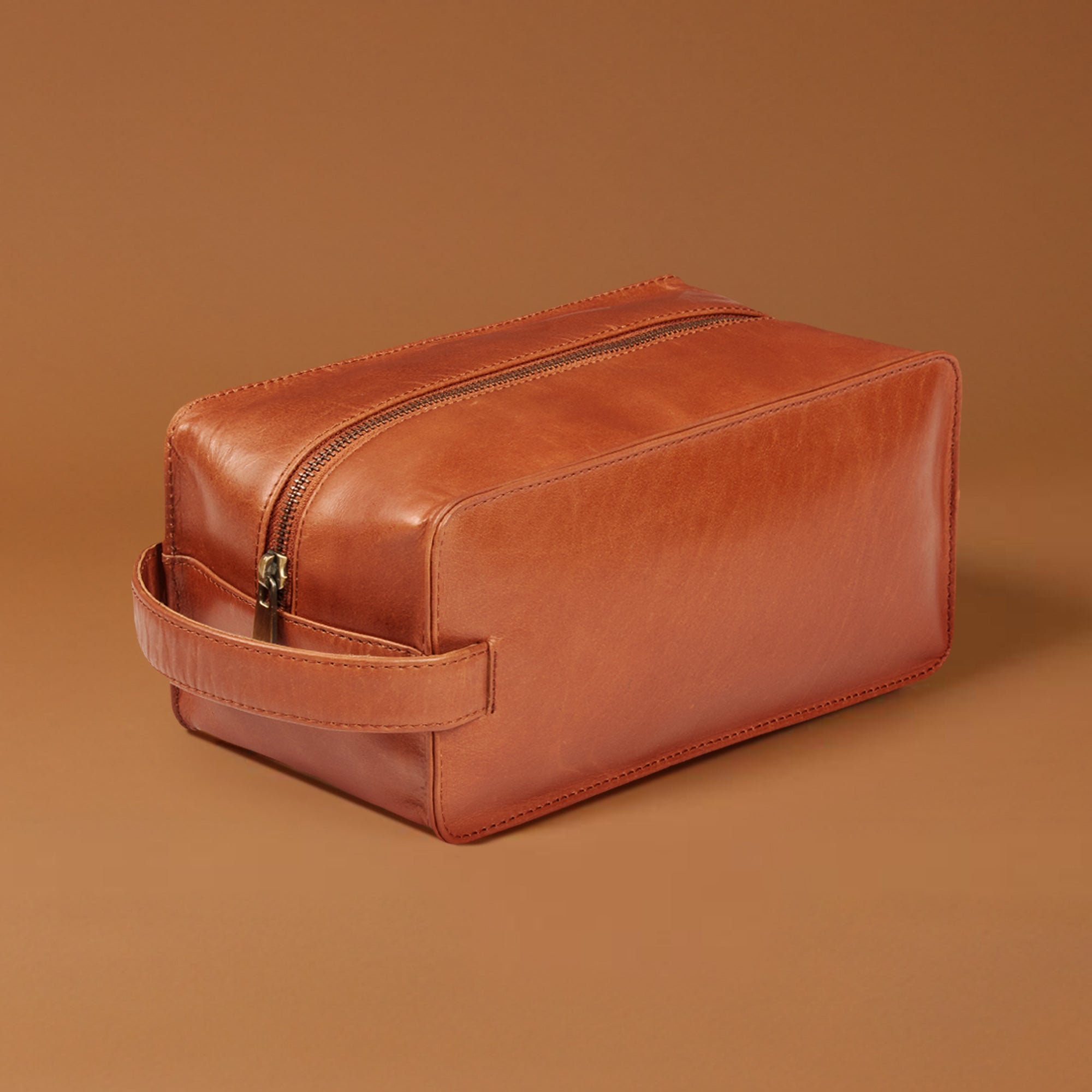 Delta | Toilettas Bruin - NEGOTIA Leather