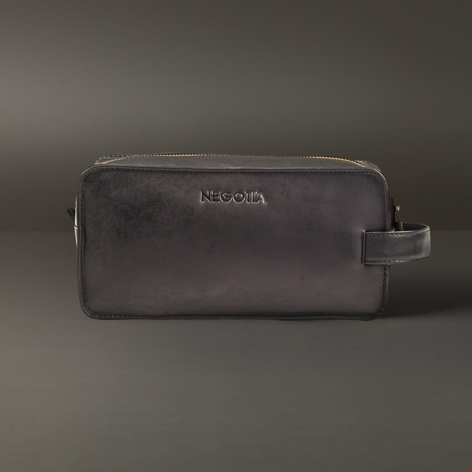 Delta | Toilettas Zwart - NEGOTIA Leather