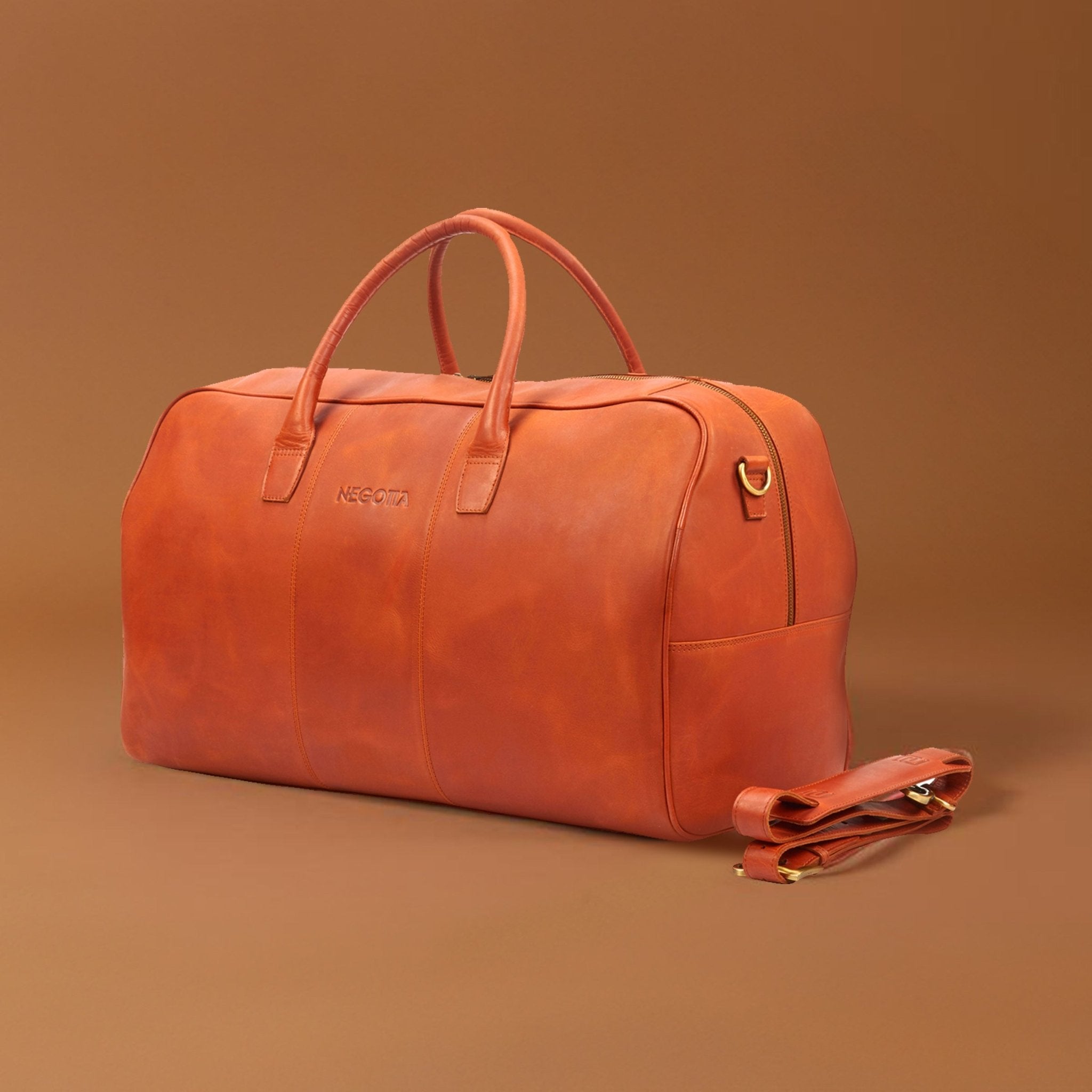 Delta | Weekendtas Bruin - NEGOTIA Leather