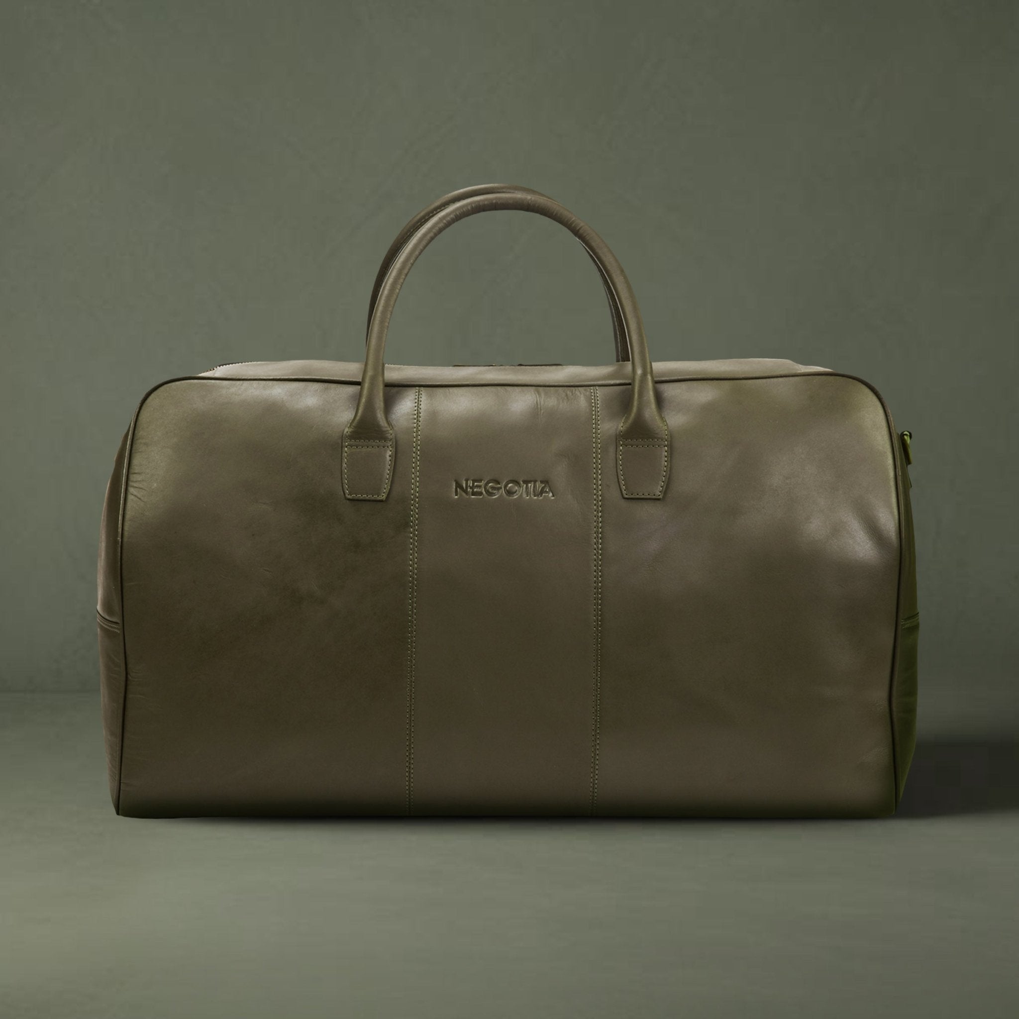 Delta | Weekendtas Groen - NEGOTIA Leather