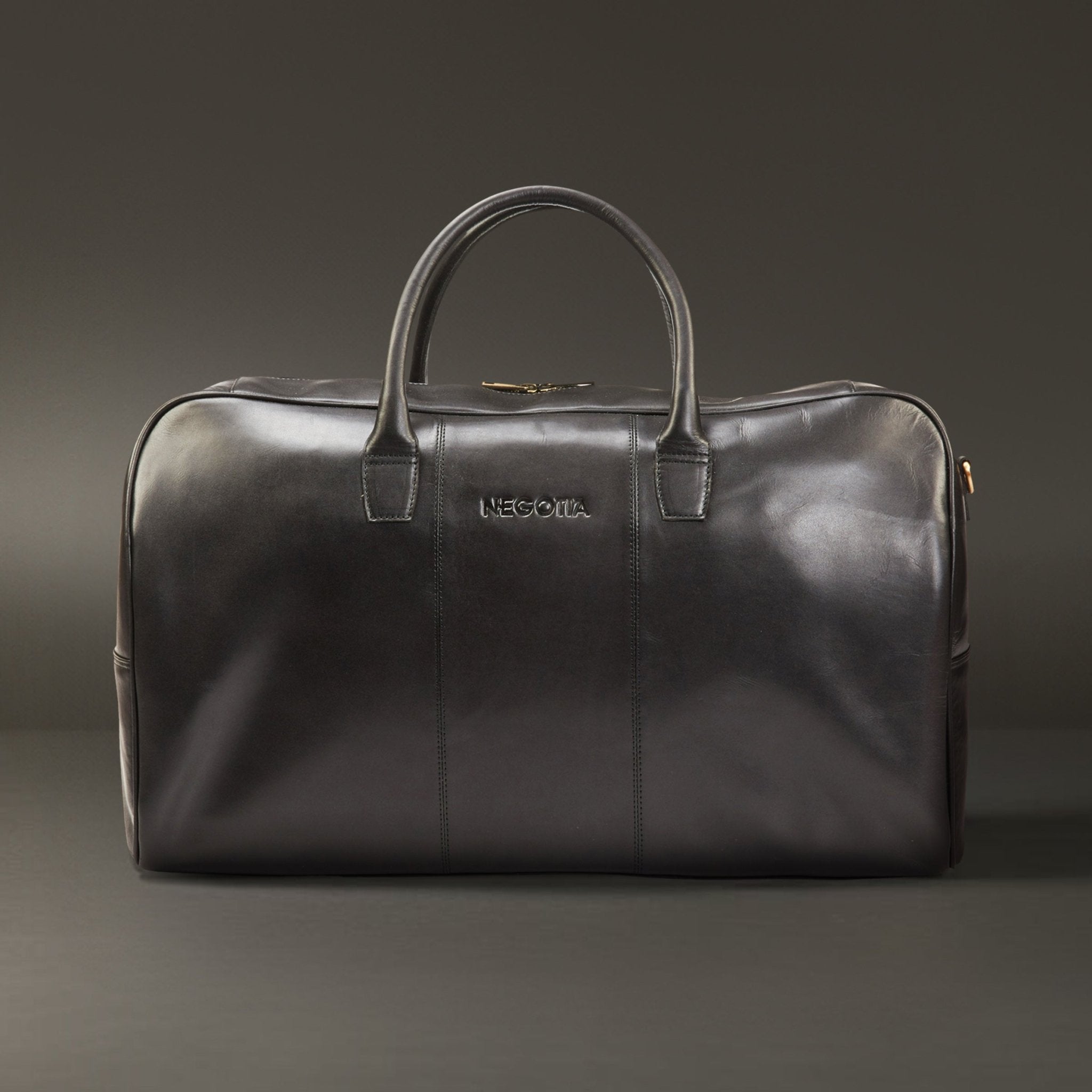 Delta | Weekendtas Zwart - NEGOTIA Leather