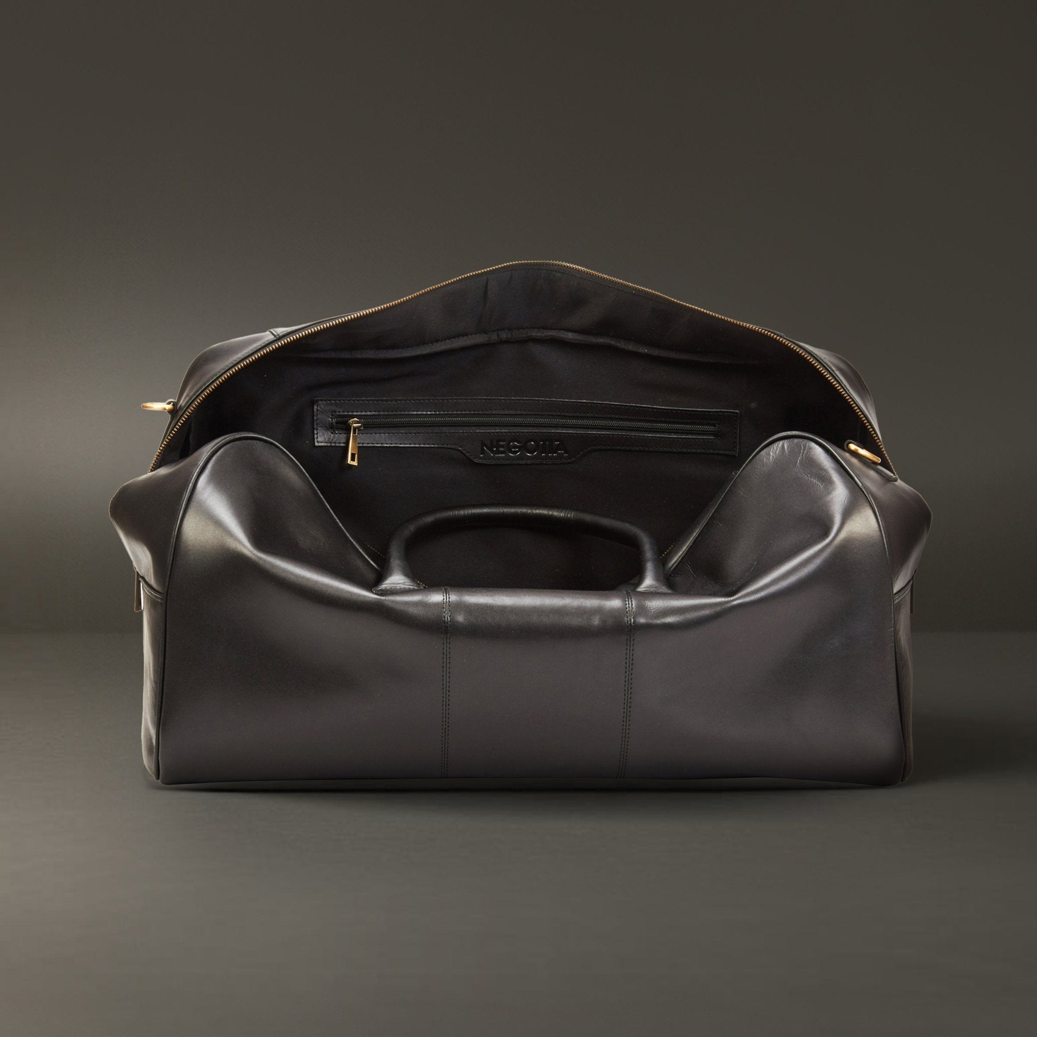 Delta | Weekendtas Zwart - NEGOTIA Leather