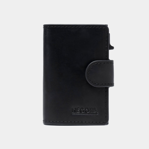 Elite | Creditcardhouder Zwart - NEGOTIA Leather